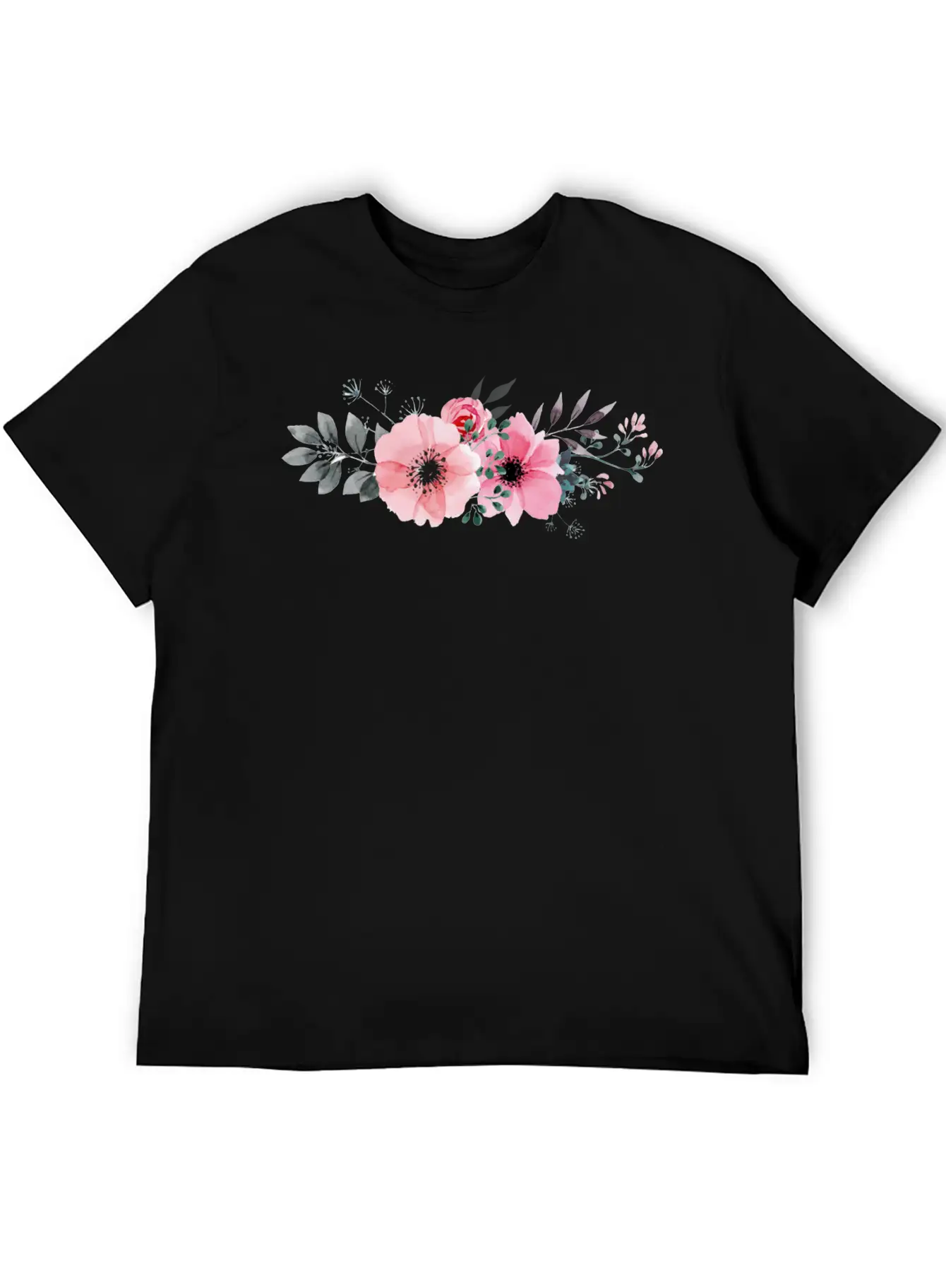 Flowers Basic Graphic T-Shirt ¨C Daily Comfort In Soft Cotton