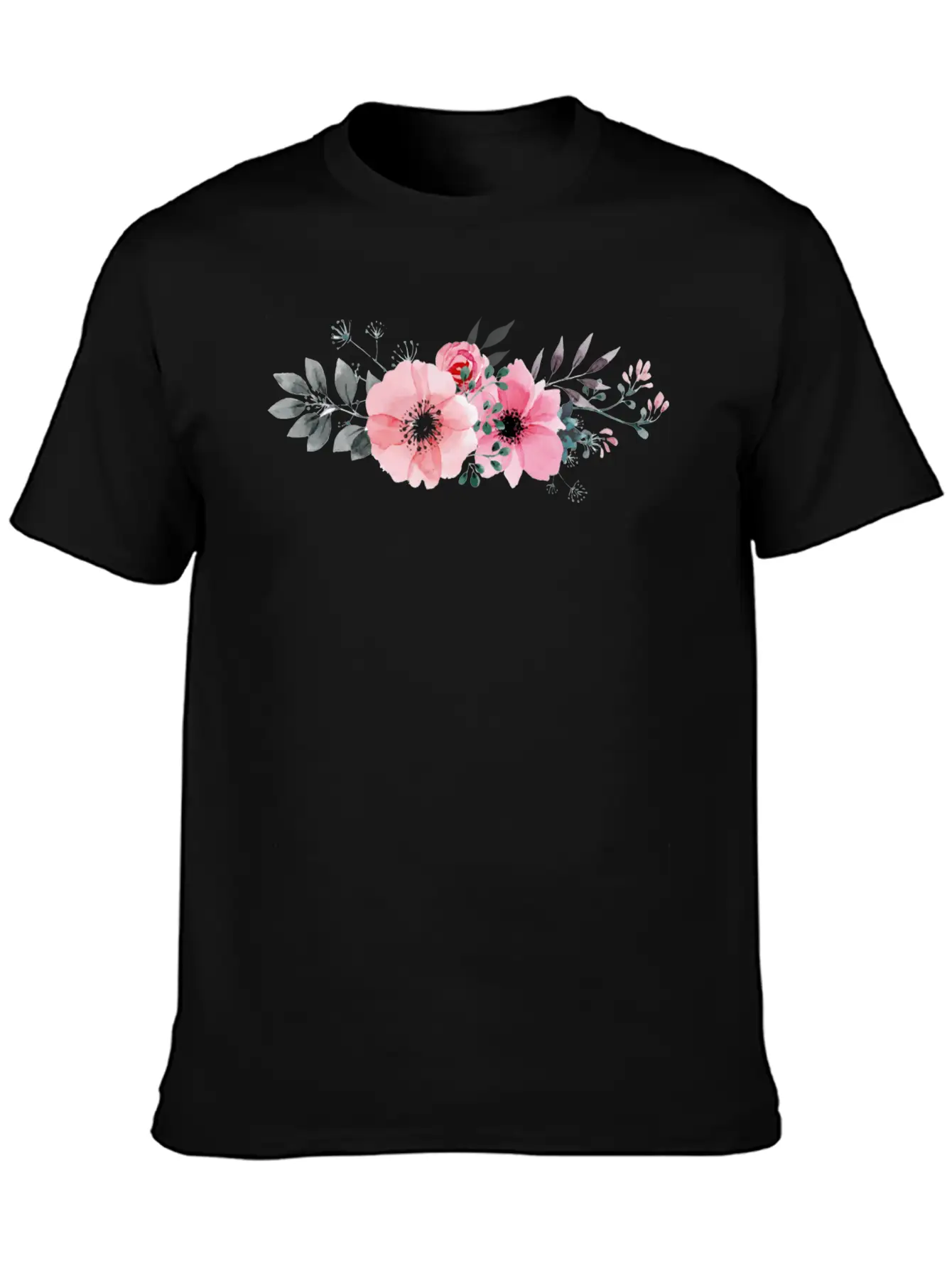 Flowers Basic Graphic T-Shirt ¨C Daily Comfort In Soft Cotton