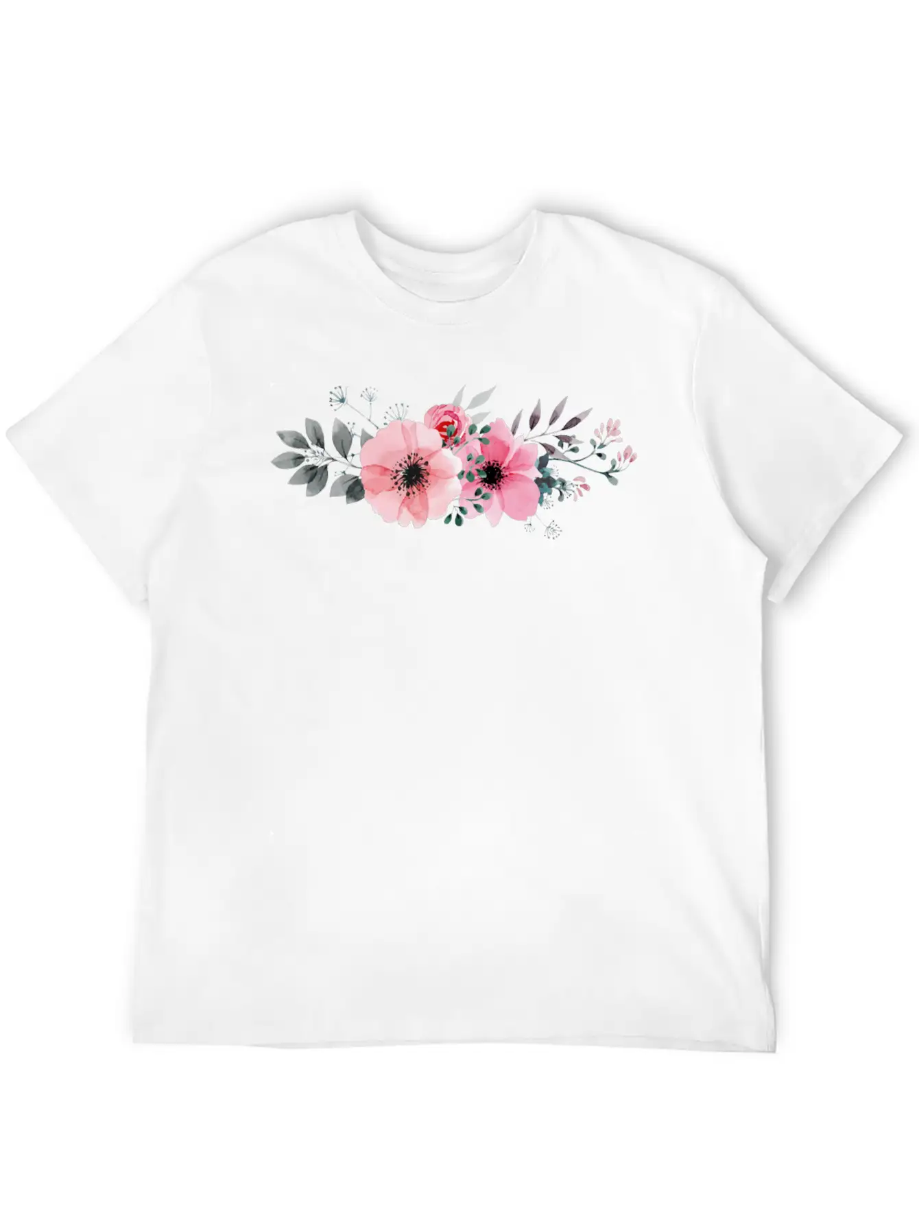 Flowers Basic Graphic T-Shirt ¨C Daily Comfort In Soft Cotton