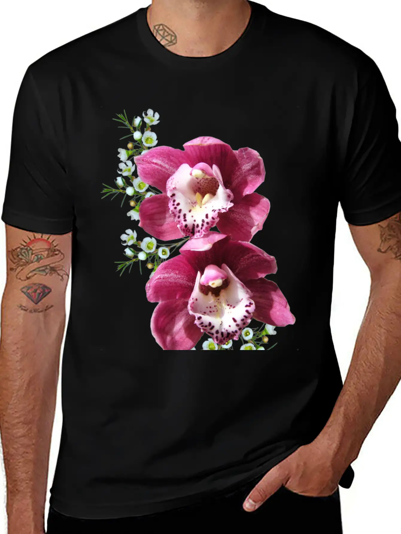 Flowers Lilies Tulips Orchids Sunflower Dahlia Ger Unisex Casual T-Shirt ¨C Clean Design For Daily Comfort