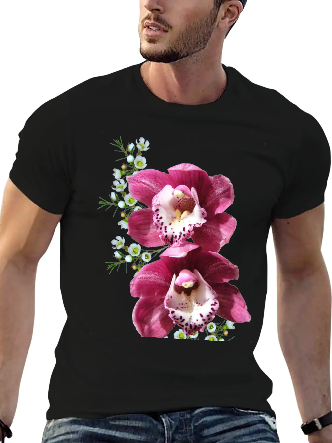 Flowers Lilies Tulips Orchids Sunflower Dahlia Ger Unisex Casual T-Shirt ¨C Clean Design For Daily Comfort