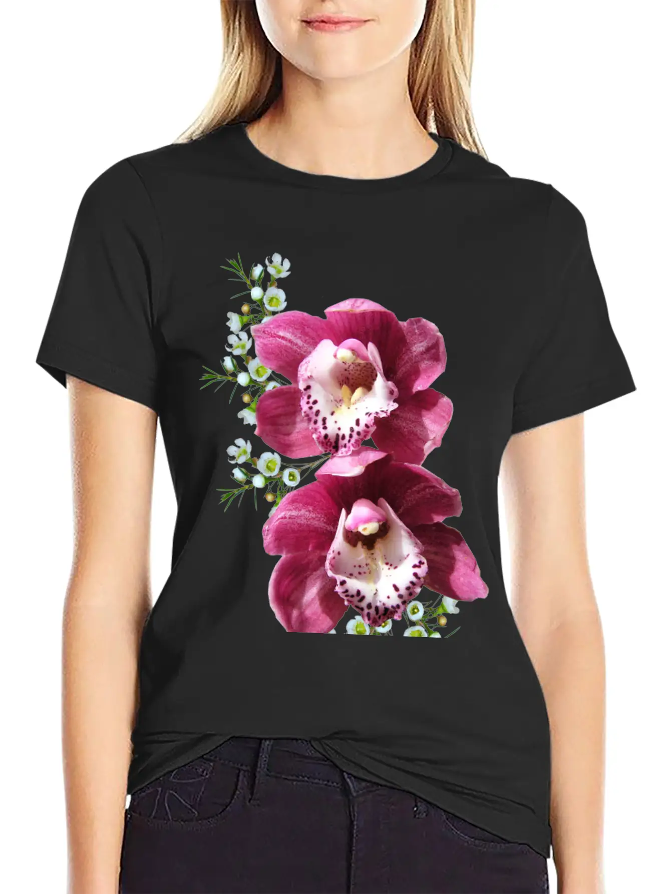 Flowers Lilies Tulips Orchids Sunflower Dahlia Ger Unisex Casual T-Shirt ¨C Clean Design For Daily Comfort