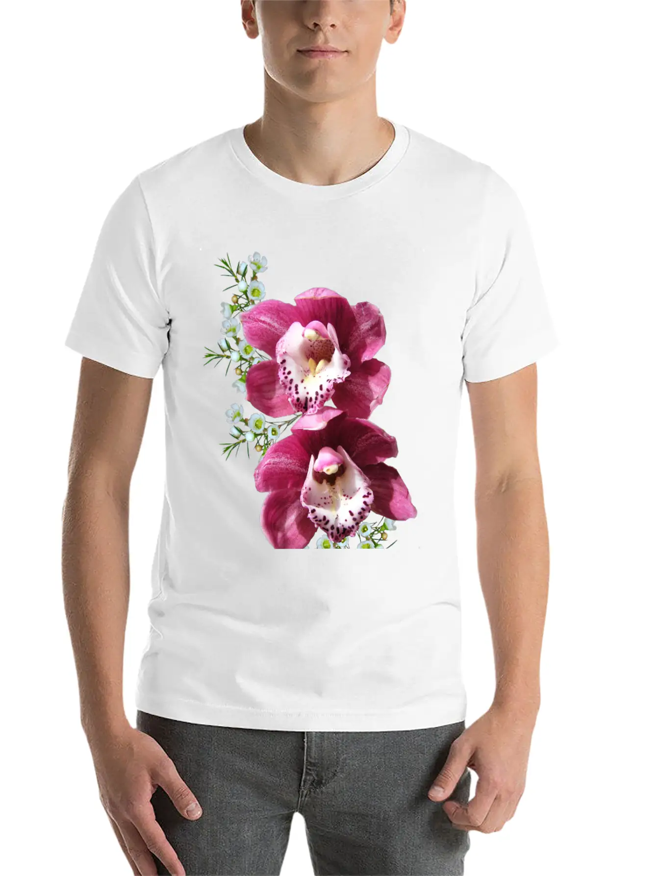Flowers Lilies Tulips Orchids Sunflower Dahlia Ger Unisex Casual T-Shirt ¨C Clean Design For Daily Comfort