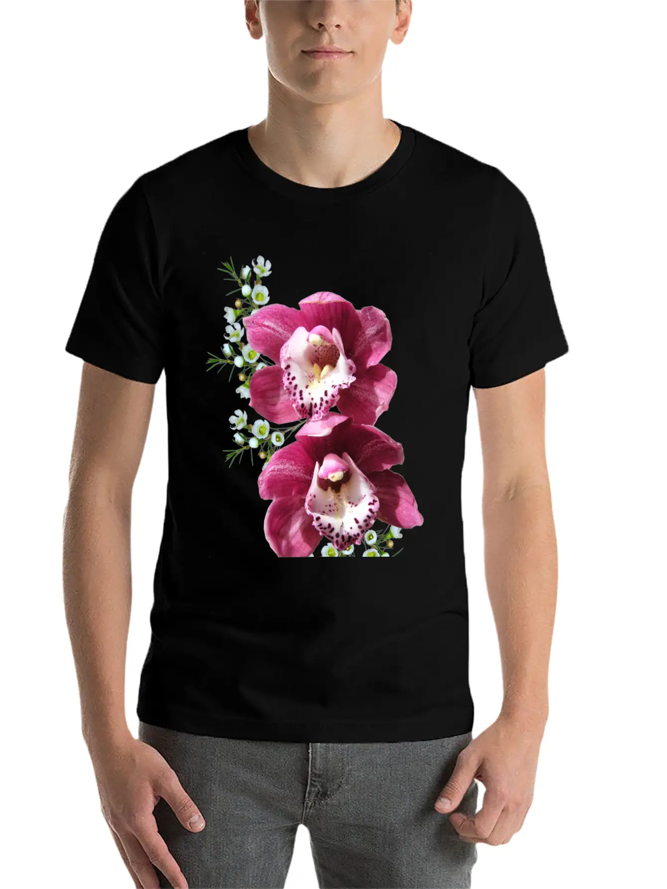 Flowers Lilies Tulips Orchids Sunflower Dahlia Ger Unisex Casual T-Shirt ¨C Clean Design For Daily Comfort
