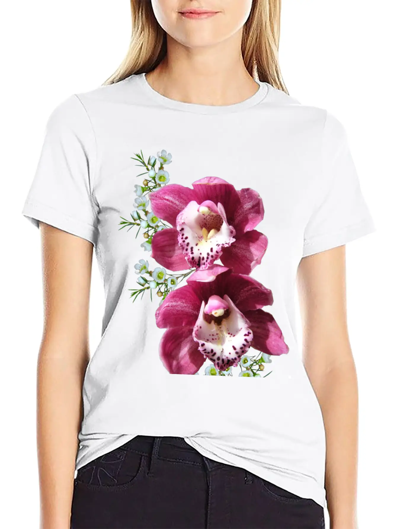 Flowers Lilies Tulips Orchids Sunflower Dahlia Ger Unisex Casual T-Shirt ¨C Clean Design For Daily Comfort
