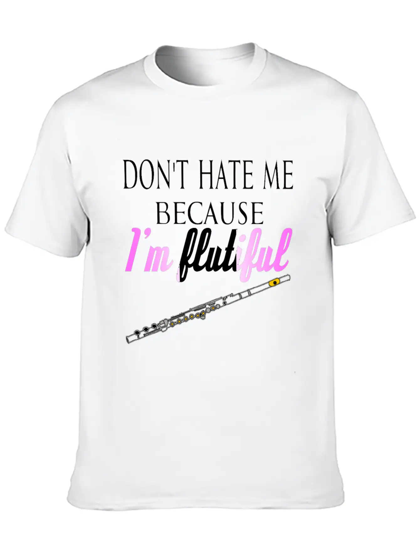 Flute Flautist Unisex Casual T-Shirt ¨C Clean Design For Daily Comfort