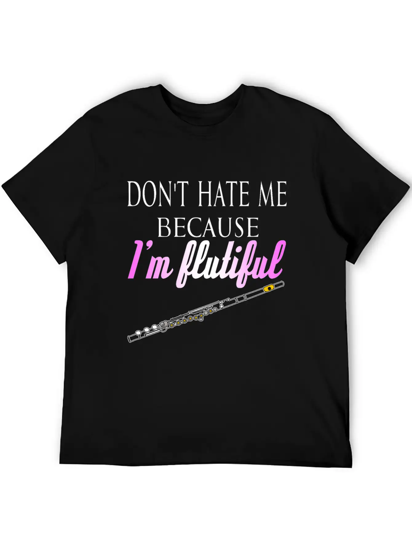 Flute Flautist Unisex Casual T-Shirt ¨C Clean Design For Daily Comfort