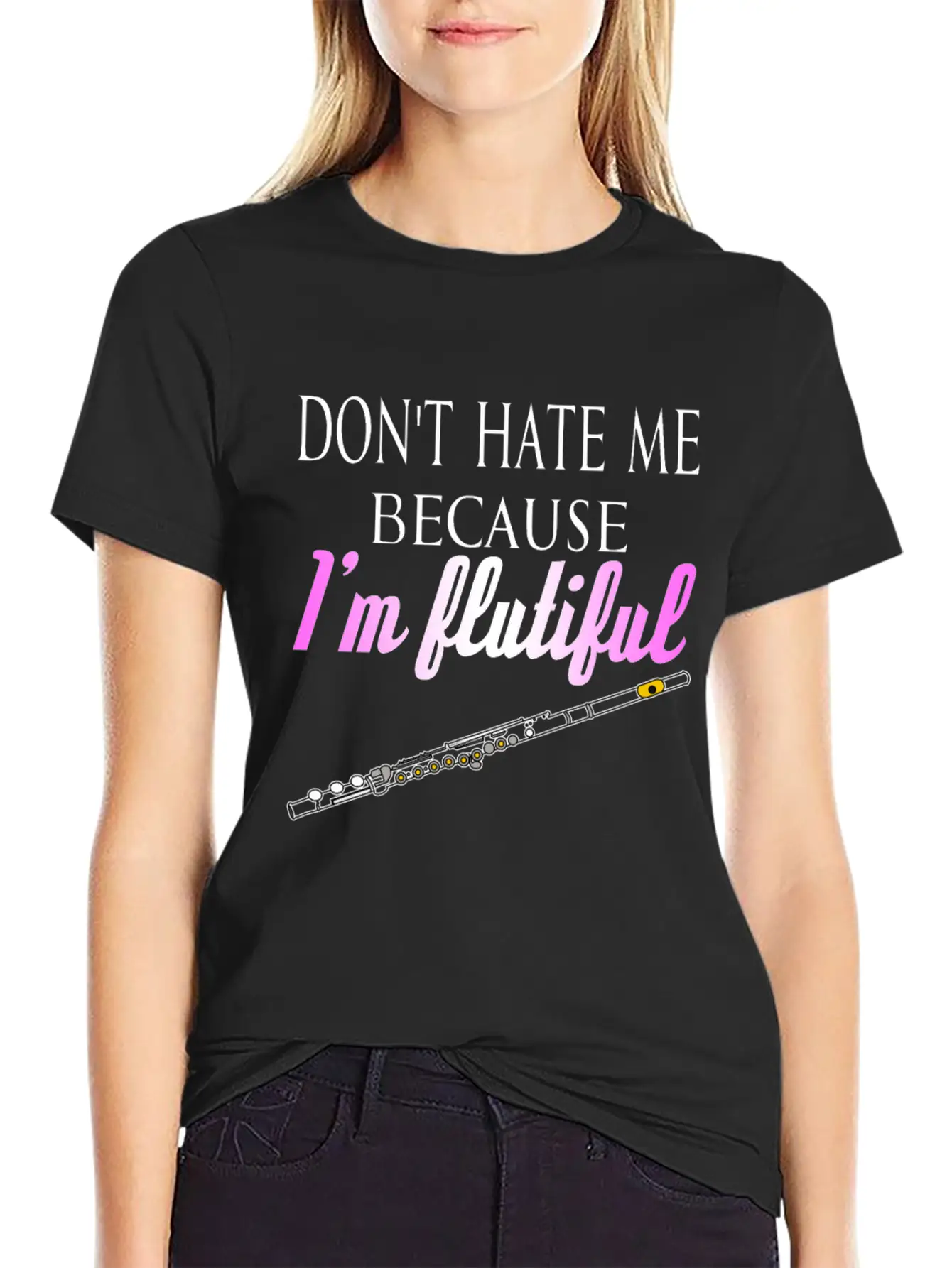 Flute Flautist Unisex Casual T-Shirt ¨C Clean Design For Daily Comfort