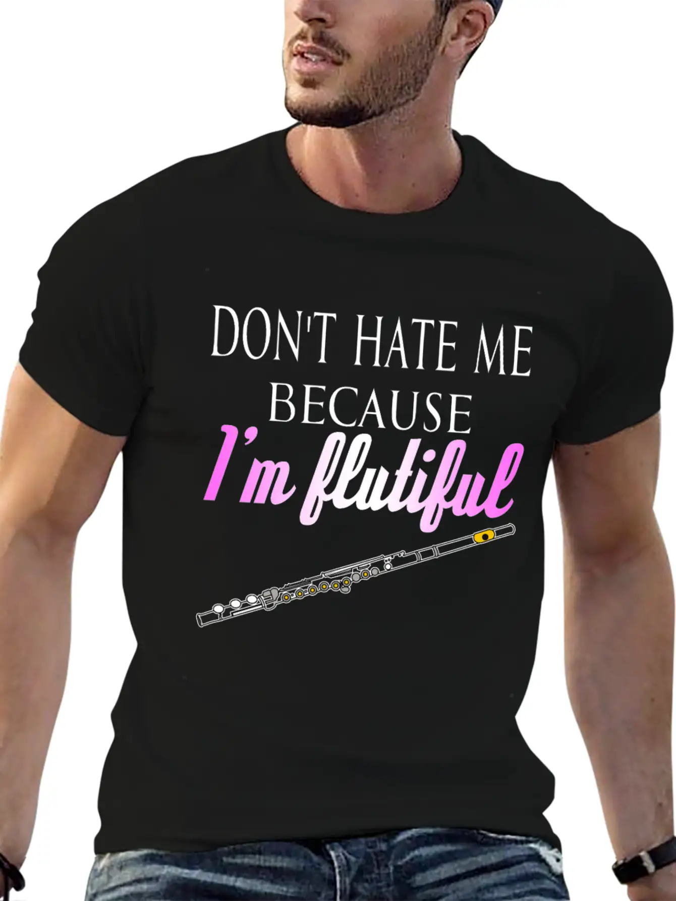 Flute Flautist Unisex Casual T-Shirt ¨C Clean Design For Daily Comfort