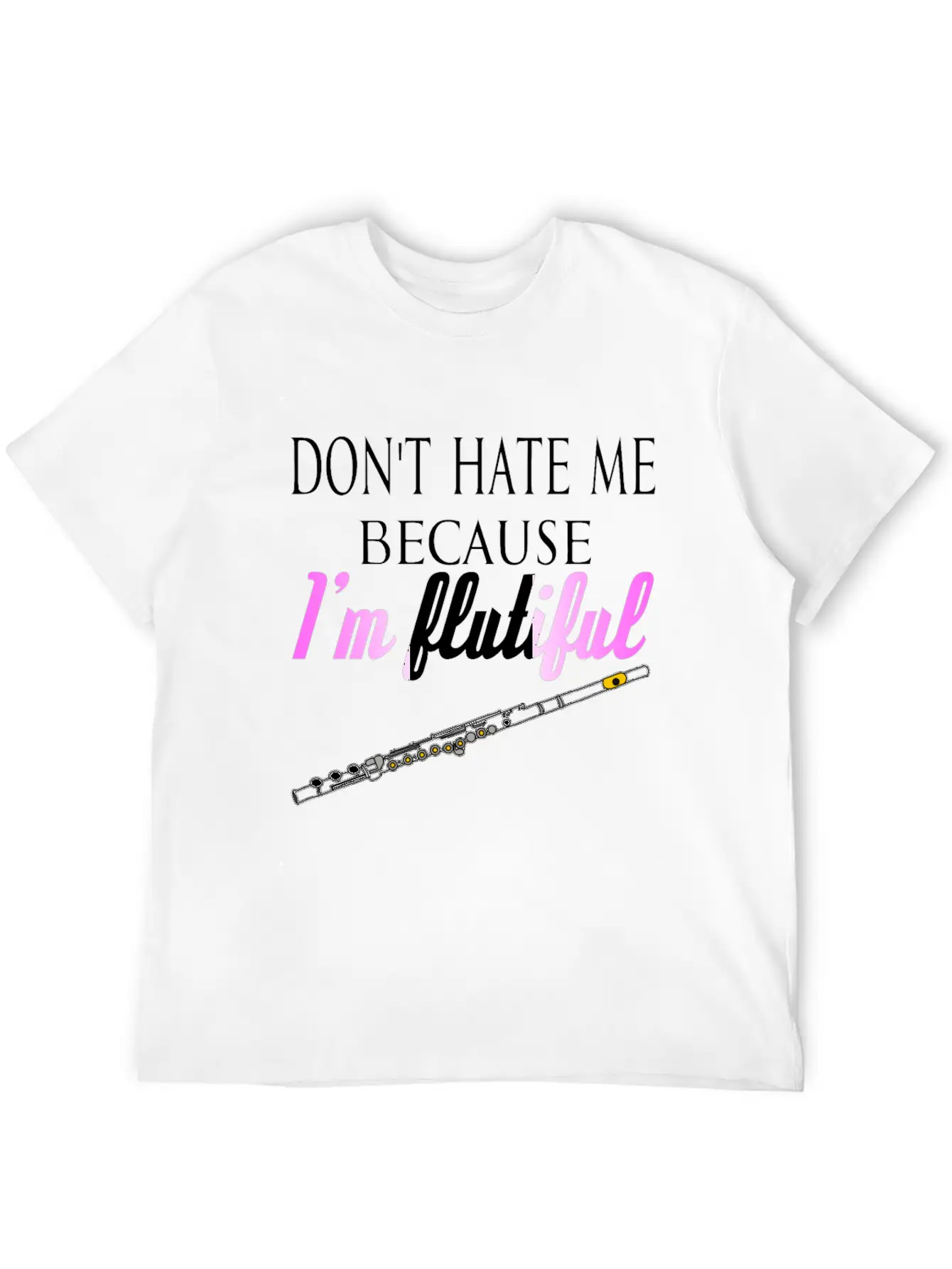 Flute Flautist Unisex Casual T-Shirt ¨C Clean Design For Daily Comfort