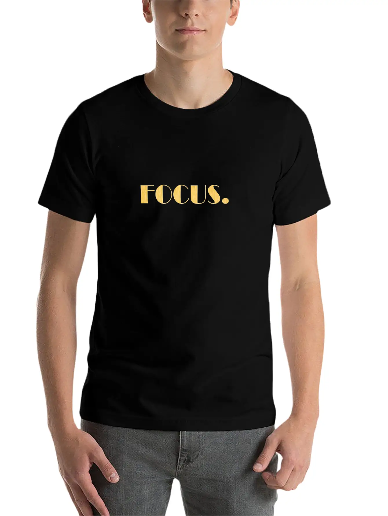 Focus Motivation Shirt Basic Graphic T-Shirt ¨C Daily Comfort In Soft Cotton