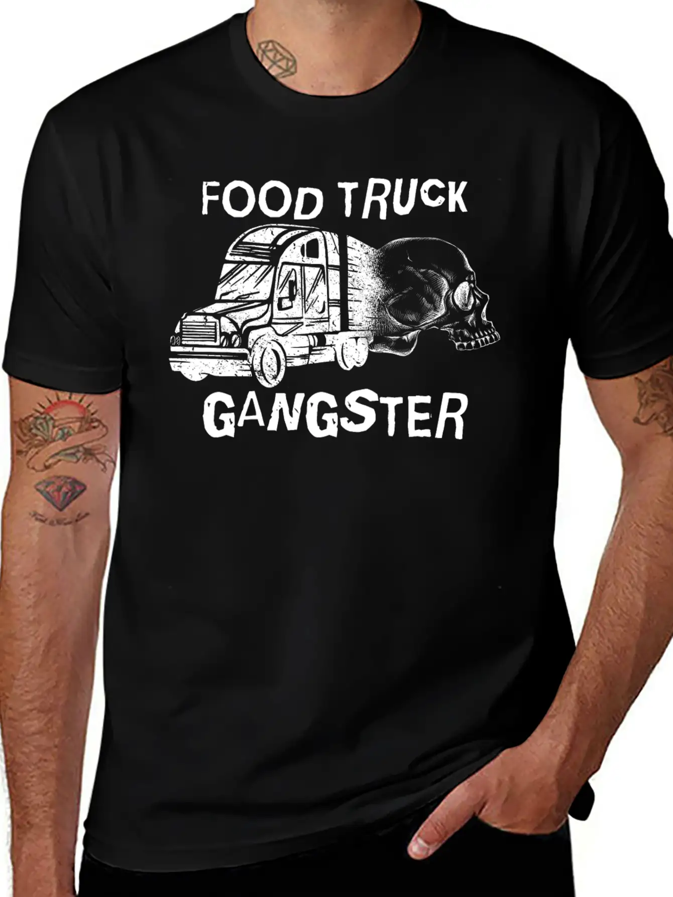 Food Truck Gangster 2 Basic Graphic T-Shirt ¨C Daily Comfort In Soft Cotton