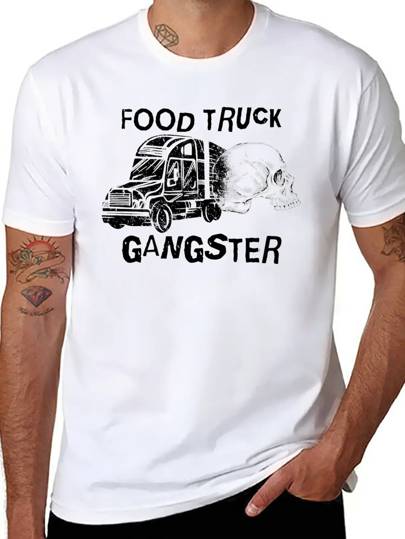 Food Truck Gangster 2 Basic Graphic T-Shirt ¨C Daily Comfort In Soft Cotton
