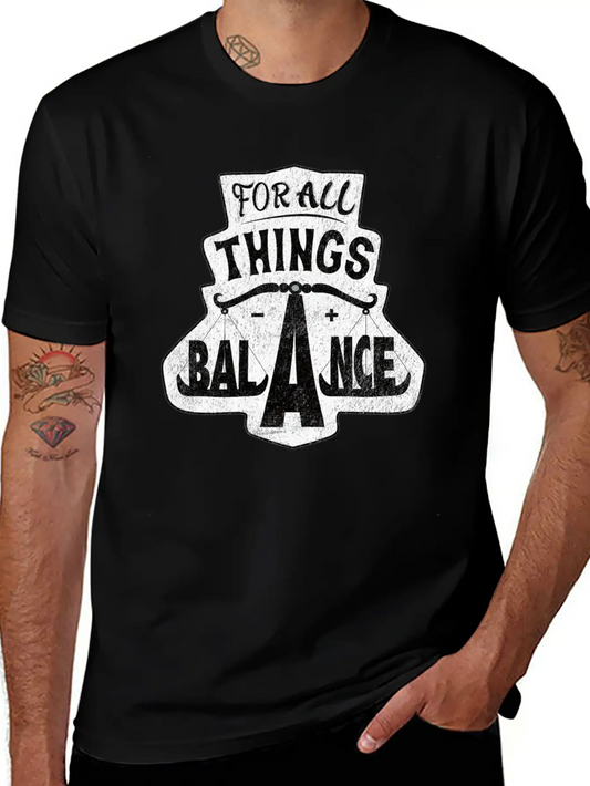 For All Things Balance Soft Cotton Short Sleeve Tee ¨C Unisex Wardrobe Staple