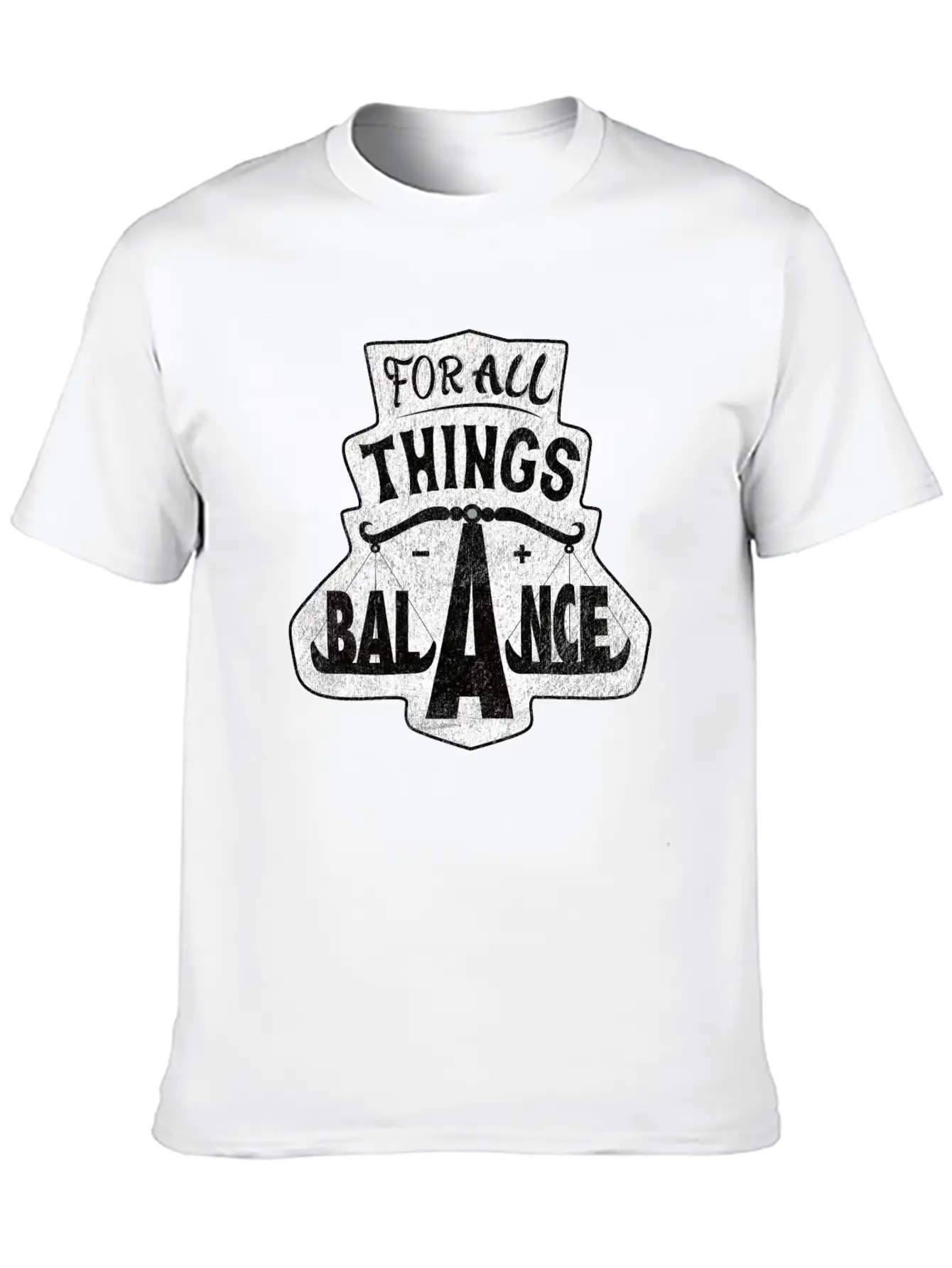 For All Things Balance Soft Cotton Short Sleeve Tee ¨C Unisex Wardrobe Staple