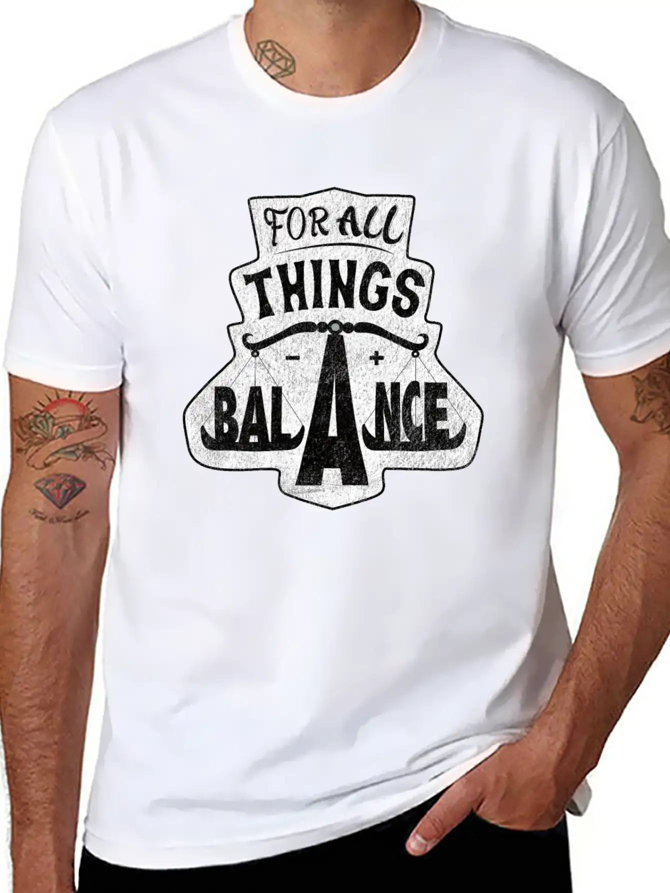 For All Things Balance Soft Cotton Short Sleeve Tee ¨C Unisex Wardrobe Staple