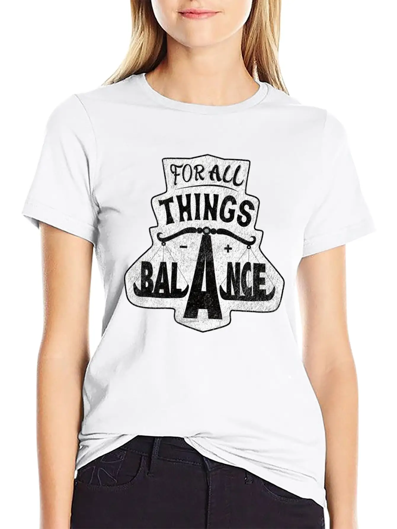 For All Things Balance Soft Cotton Short Sleeve Tee ¨C Unisex Wardrobe Staple