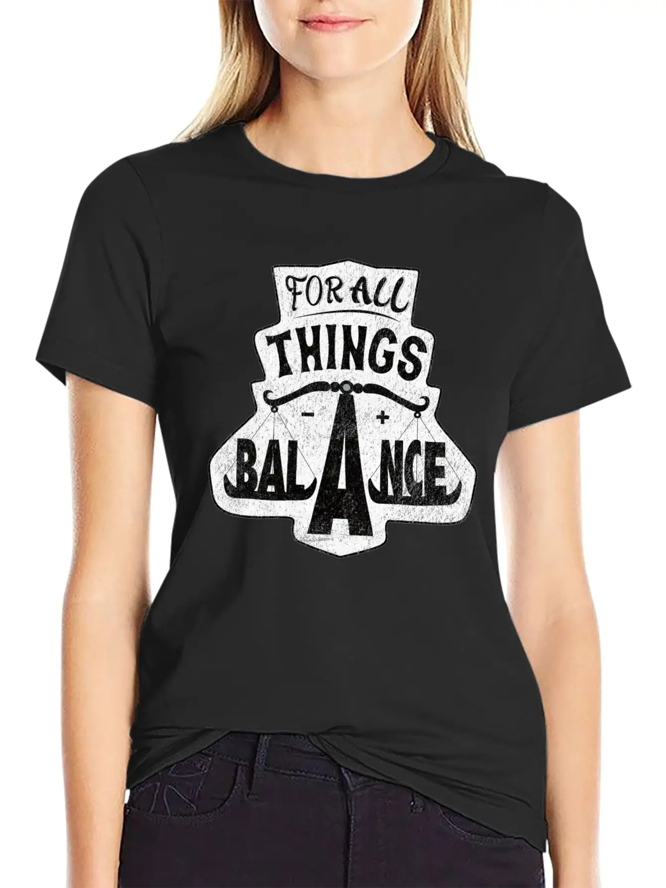 For All Things Balance Soft Cotton Short Sleeve Tee ¨C Unisex Wardrobe Staple