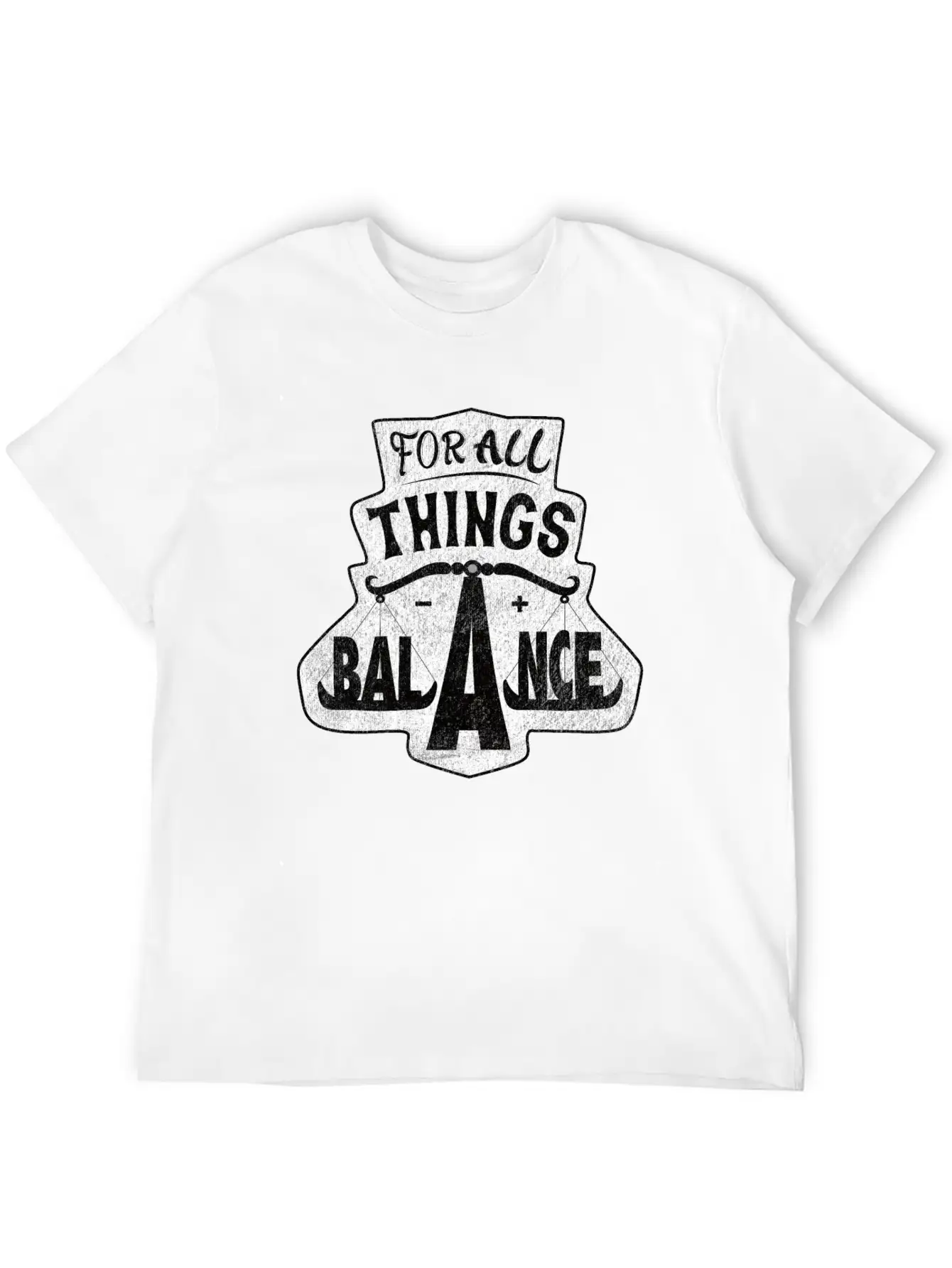 For All Things Balance Soft Cotton Short Sleeve Tee ¨C Unisex Wardrobe Staple