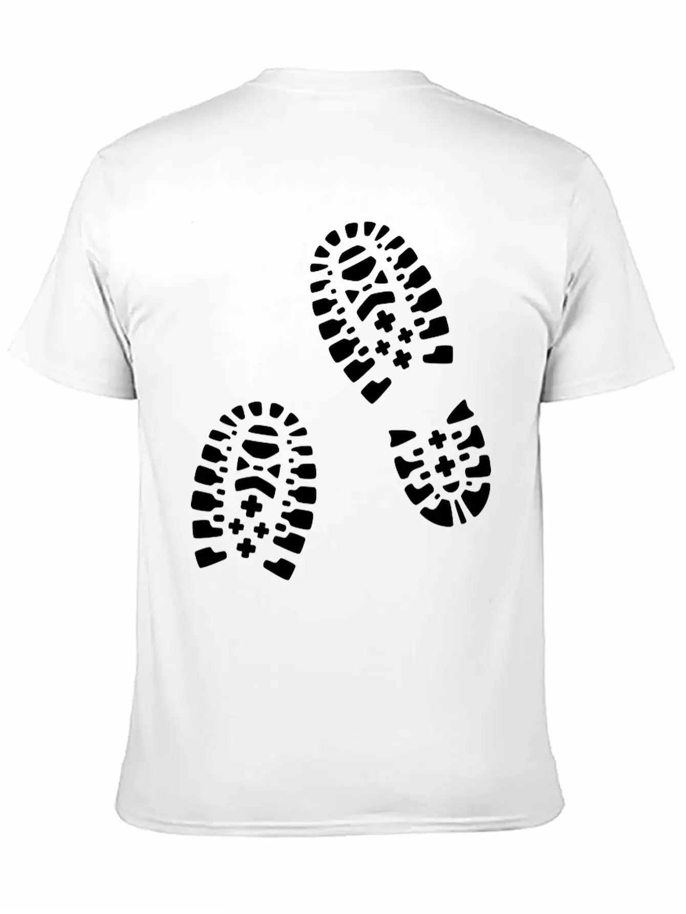 For Lovers Of Hiking: Hiking Boots, Footprints. Essential Cotton Tee For Daily Outfits ¨C Unisex Style
