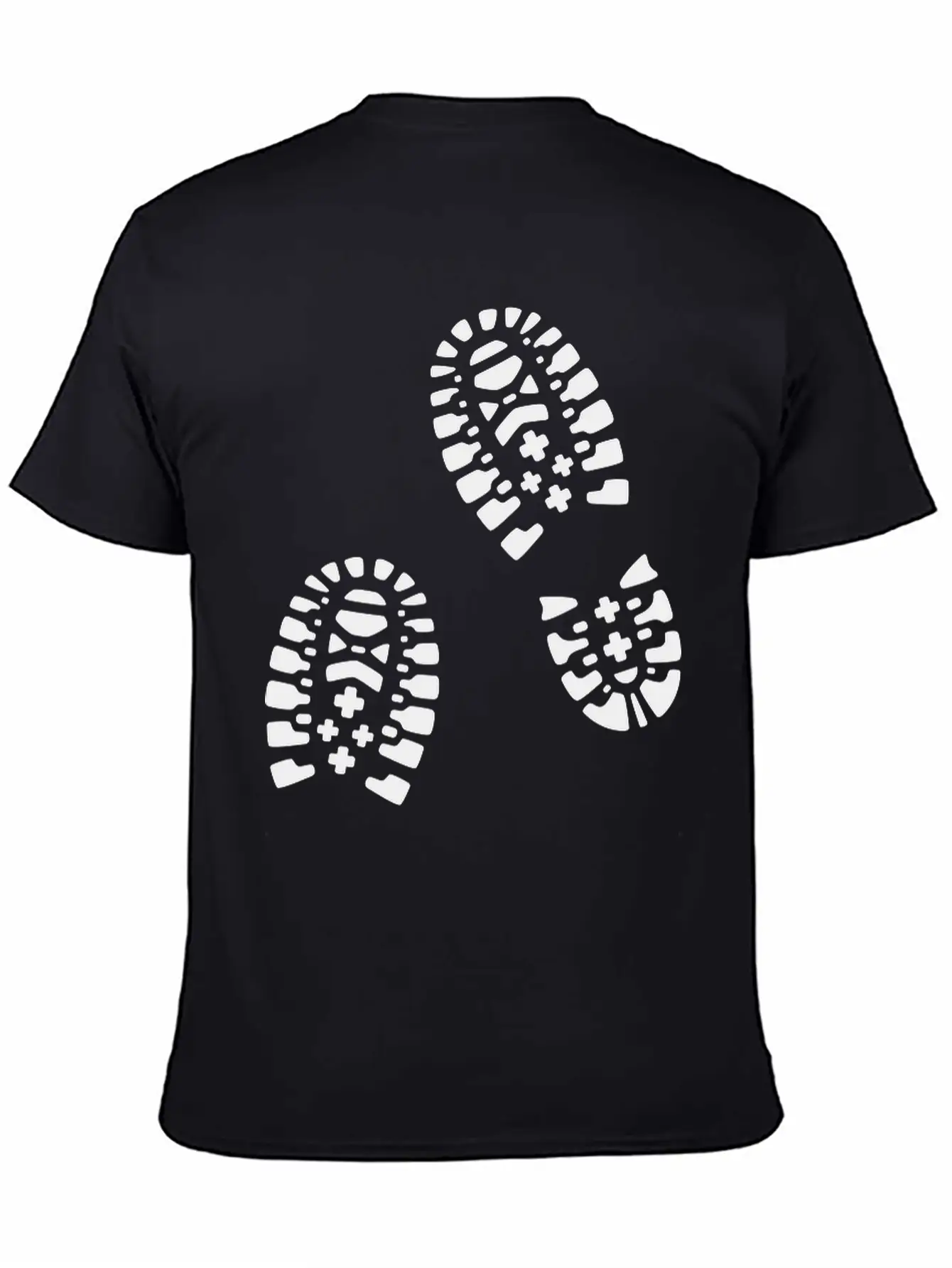 For Lovers Of Hiking: Hiking Boots, Footprints. Essential Cotton Tee For Daily Outfits ¨C Unisex Style
