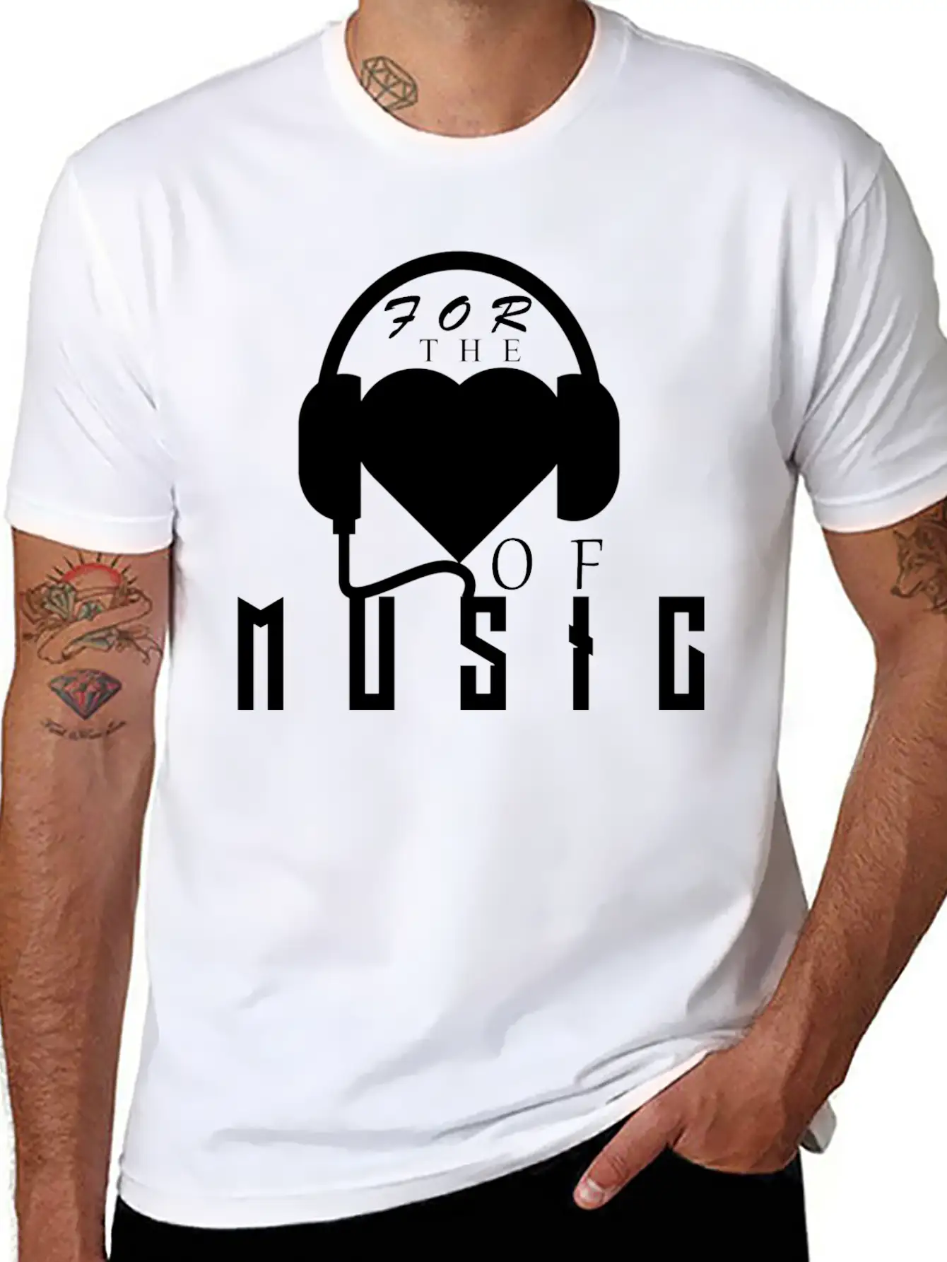 For The Love Of Music Basic Graphic T-Shirt ¨C Daily Comfort In Soft Cotton