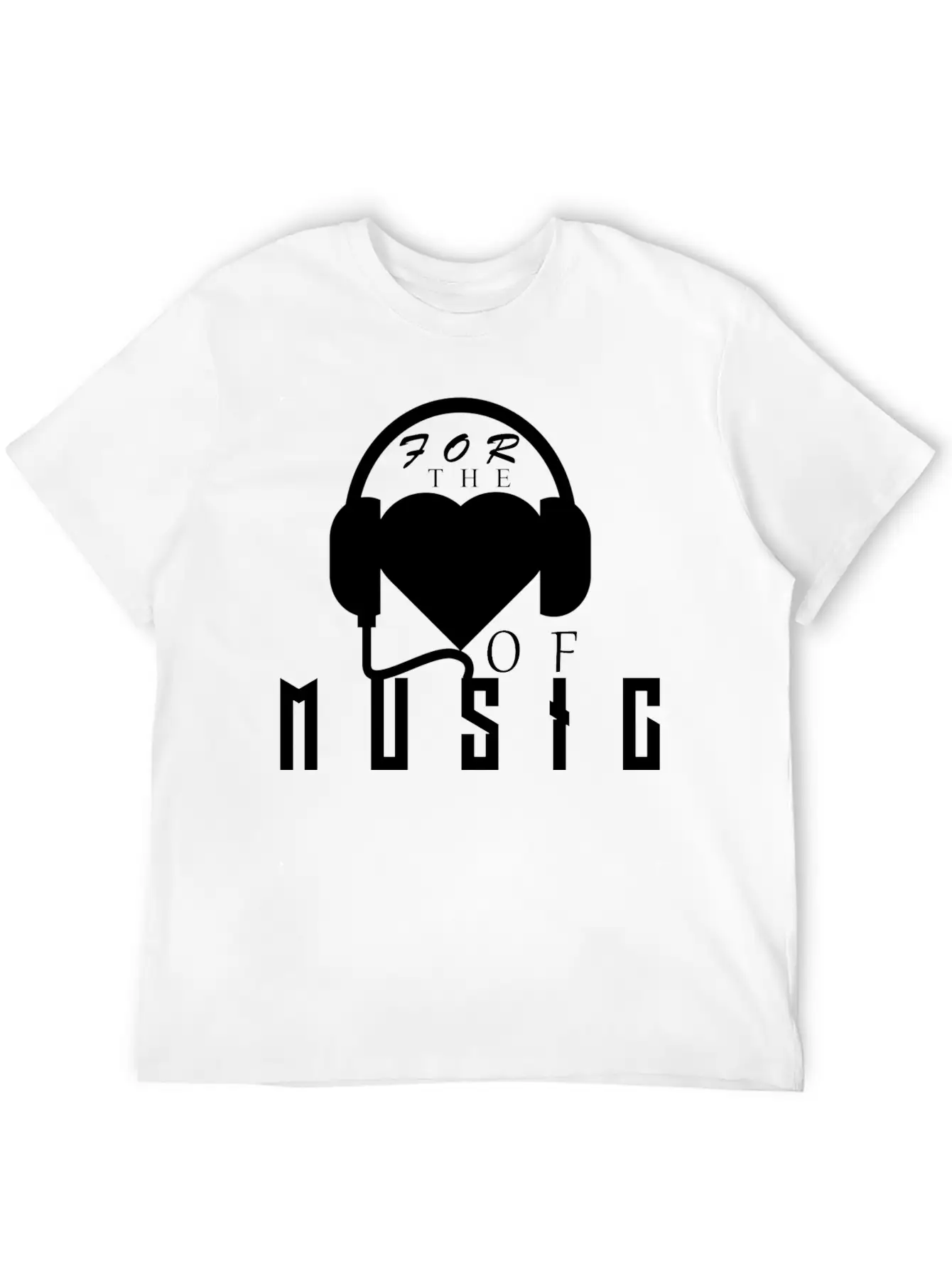 For The Love Of Music Basic Graphic T-Shirt ¨C Daily Comfort In Soft Cotton