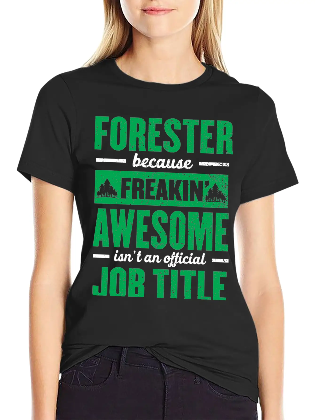 Forest Forester Forest Lumberjack Fir Trees Nature Essential Cotton Tee For Daily Outfits ¨C Unisex Style