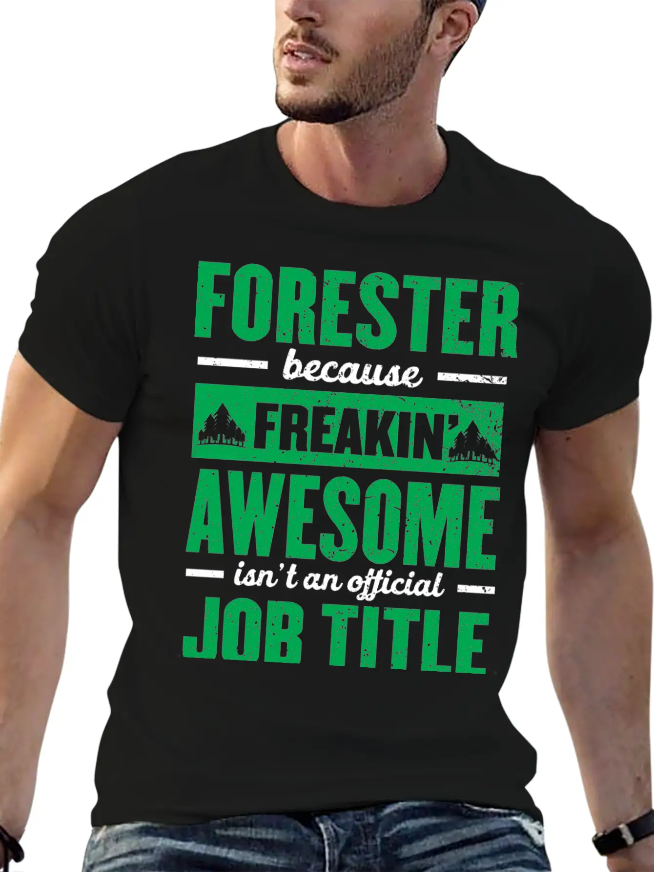 Forest Forester Forest Lumberjack Fir Trees Nature Essential Cotton Tee For Daily Outfits ¨C Unisex Style