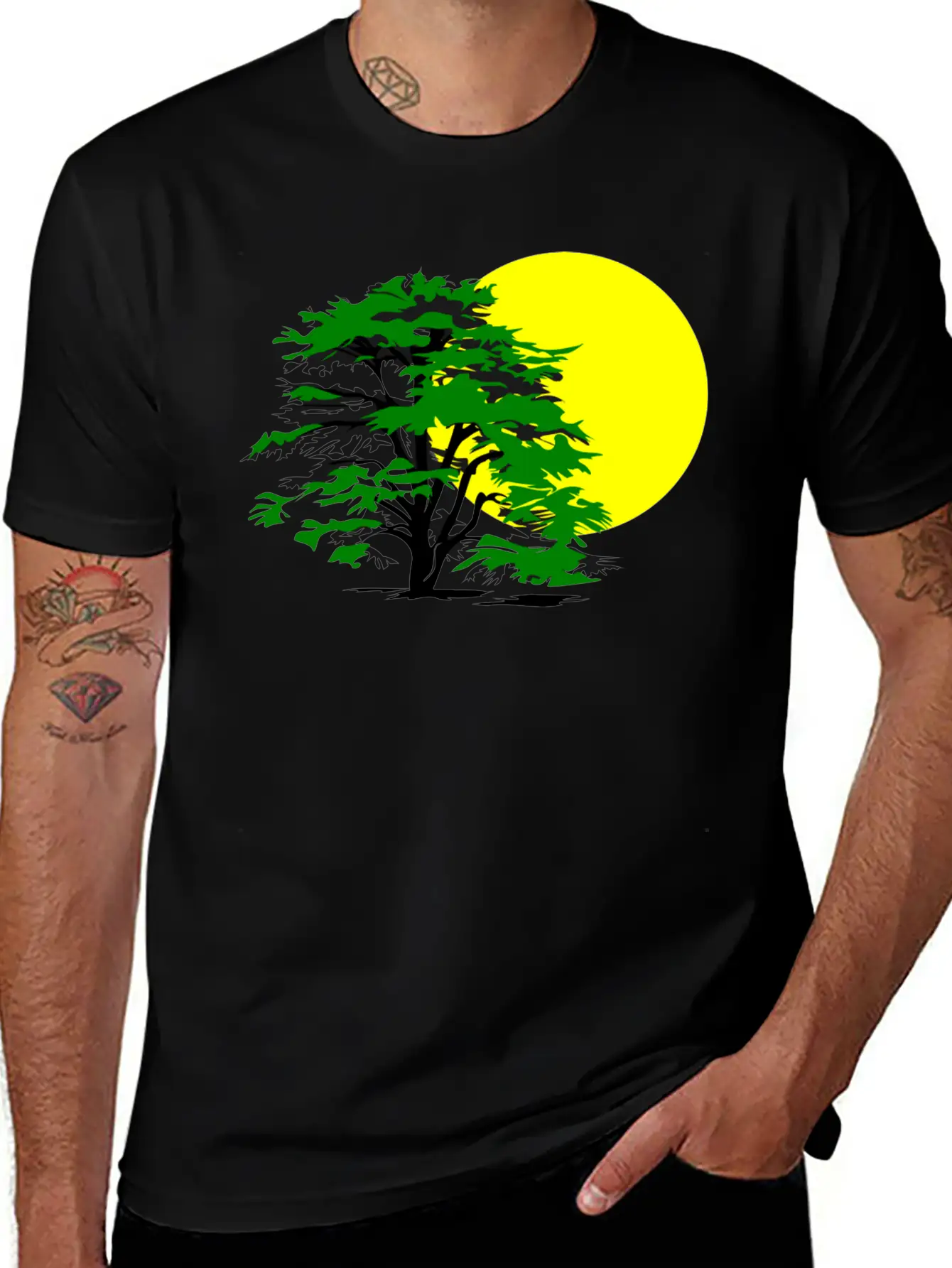 Forest Woods Woodland Wald Tree Baumstamm89 Unisex Casual T-Shirt ¨C Clean Design For Daily Comfort