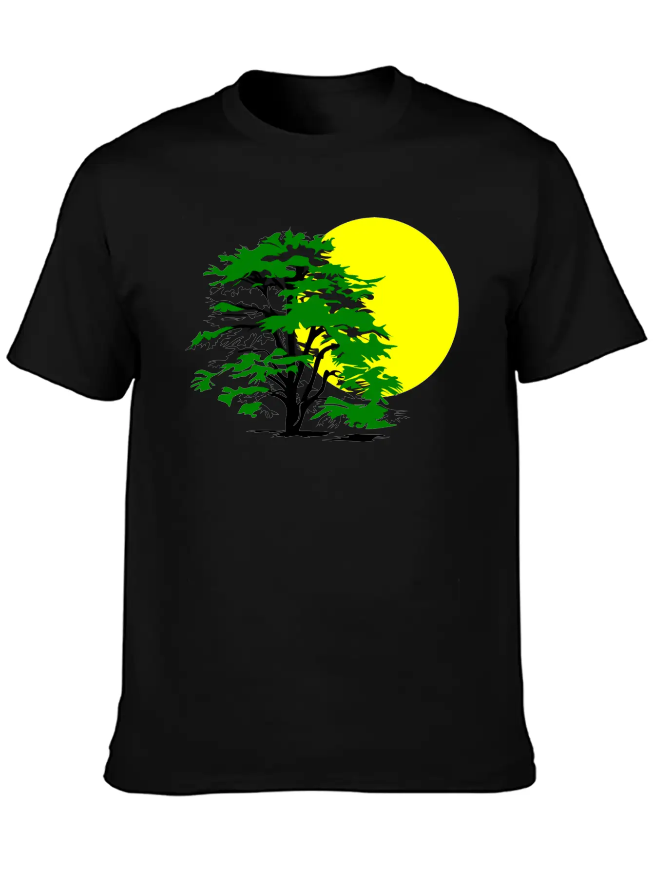 Forest Woods Woodland Wald Tree Baumstamm89 Unisex Casual T-Shirt ¨C Clean Design For Daily Comfort