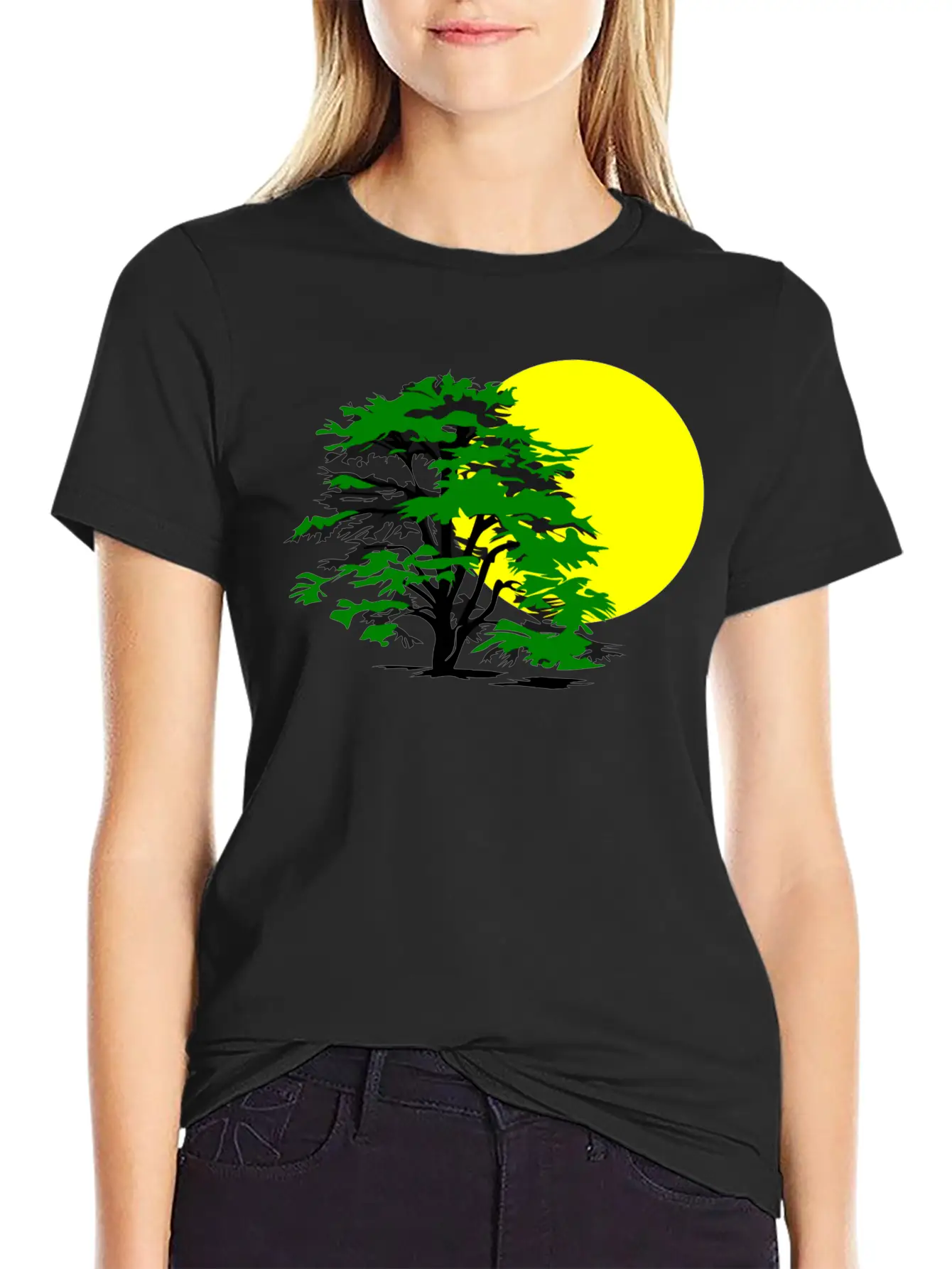 Forest Woods Woodland Wald Tree Baumstamm89 Unisex Casual T-Shirt ¨C Clean Design For Daily Comfort