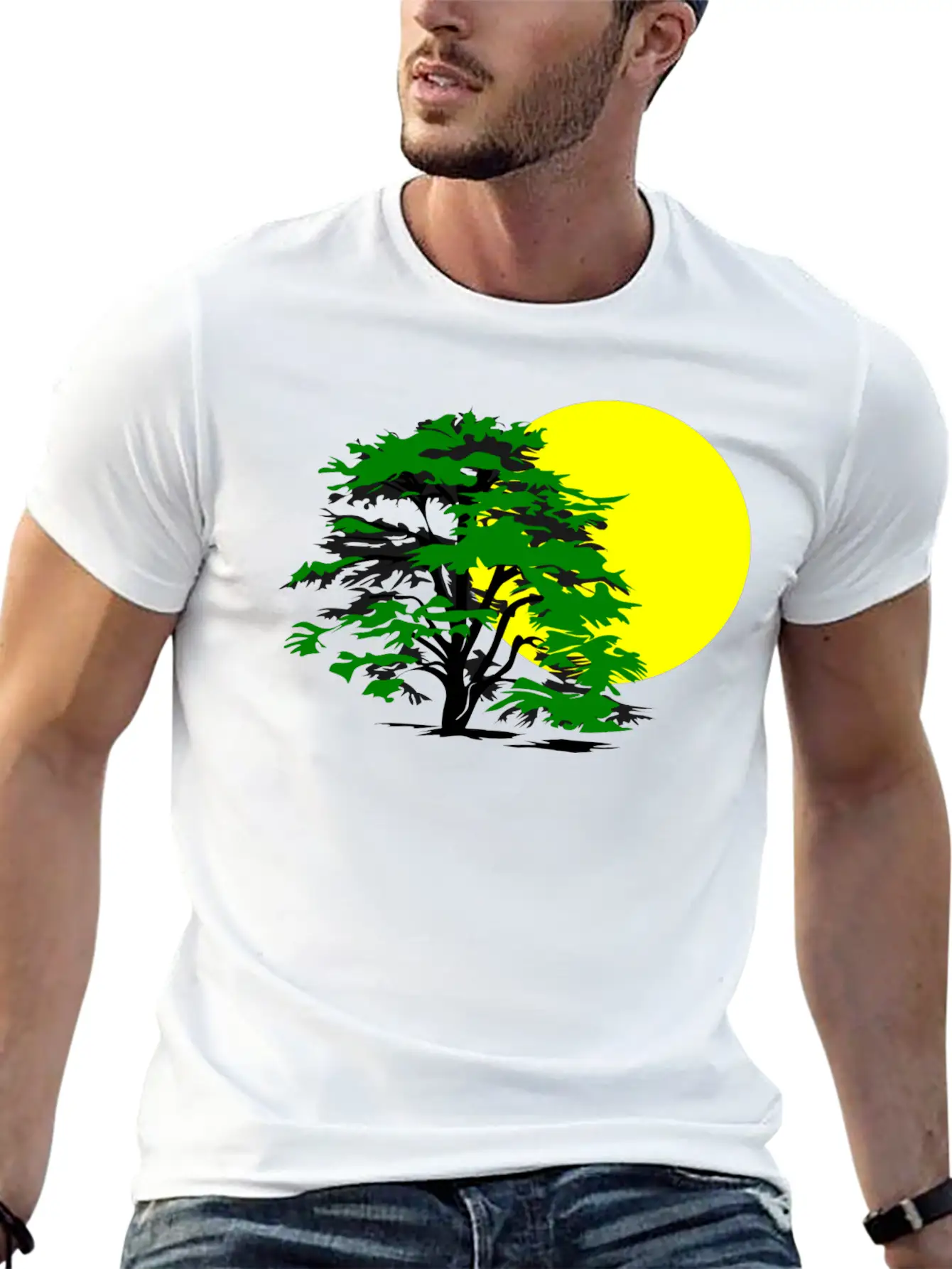 Forest Woods Woodland Wald Tree Baumstamm89 Unisex Casual T-Shirt ¨C Clean Design For Daily Comfort