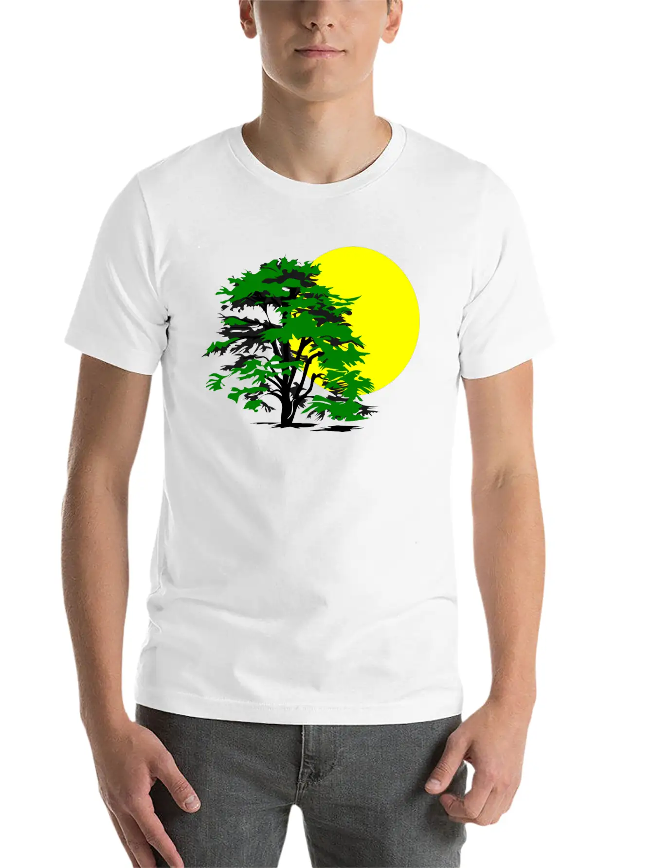 Forest Woods Woodland Wald Tree Baumstamm89 Unisex Casual T-Shirt ¨C Clean Design For Daily Comfort
