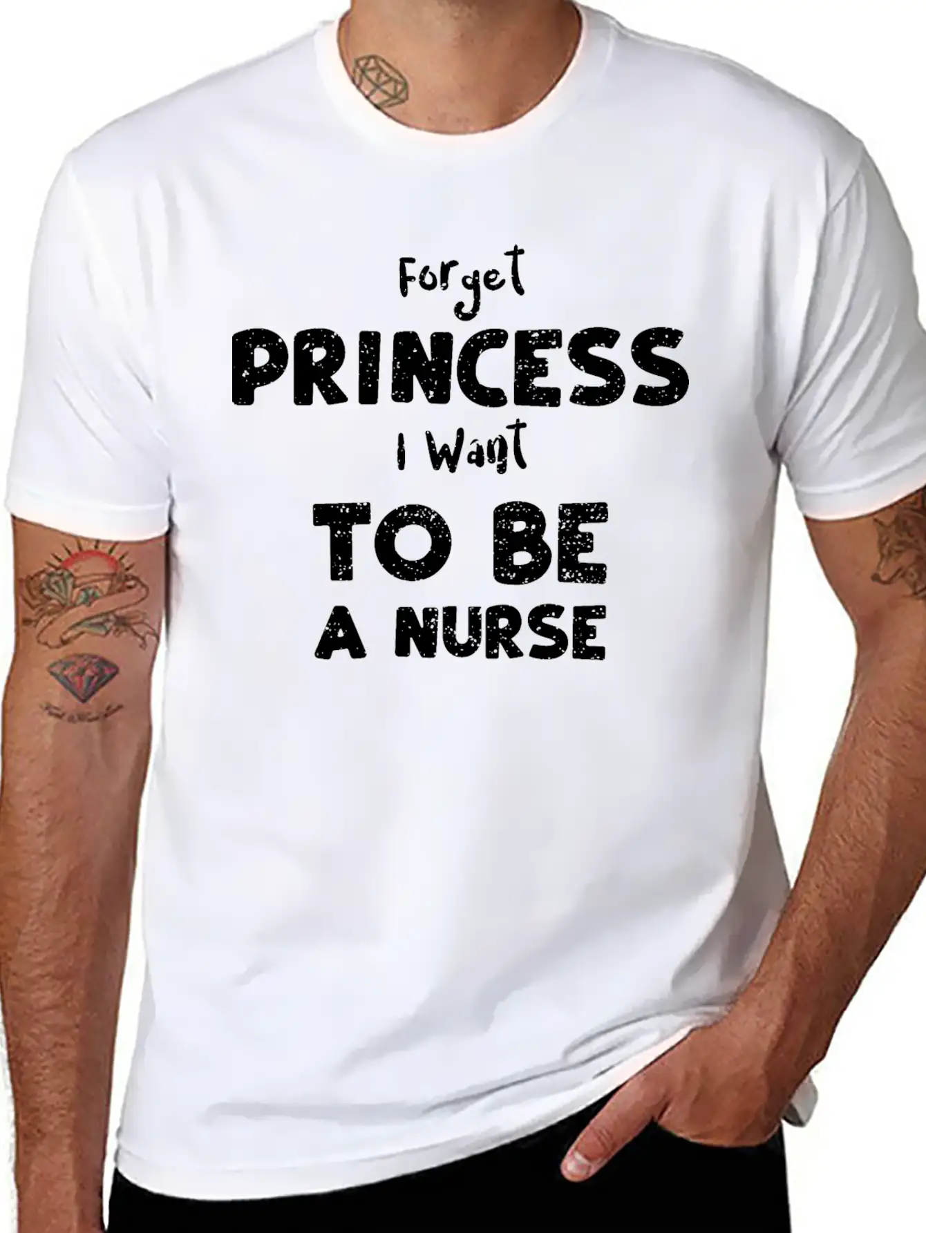 Forget Princess I Want To Be A N... Essential Cotton Tee For Daily Outfits ¨C Unisex Style