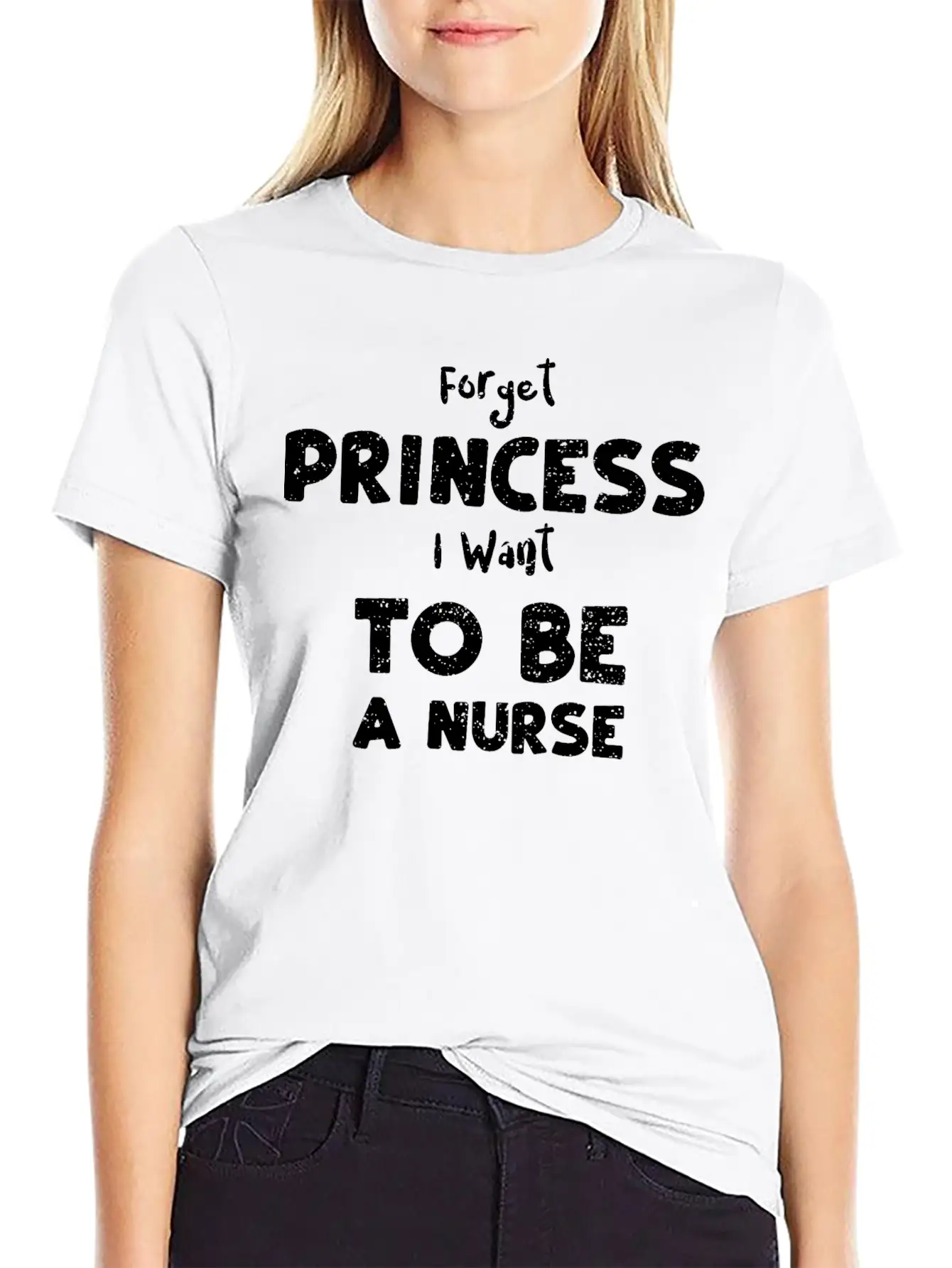 Forget Princess I Want To Be A N... Essential Cotton Tee For Daily Outfits ¨C Unisex Style