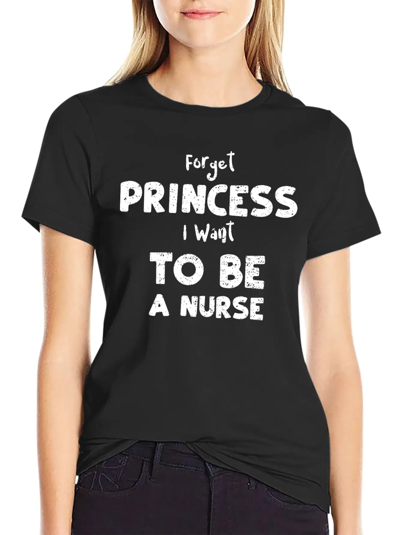 Forget Princess I Want To Be A N... Essential Cotton Tee For Daily Outfits ¨C Unisex Style