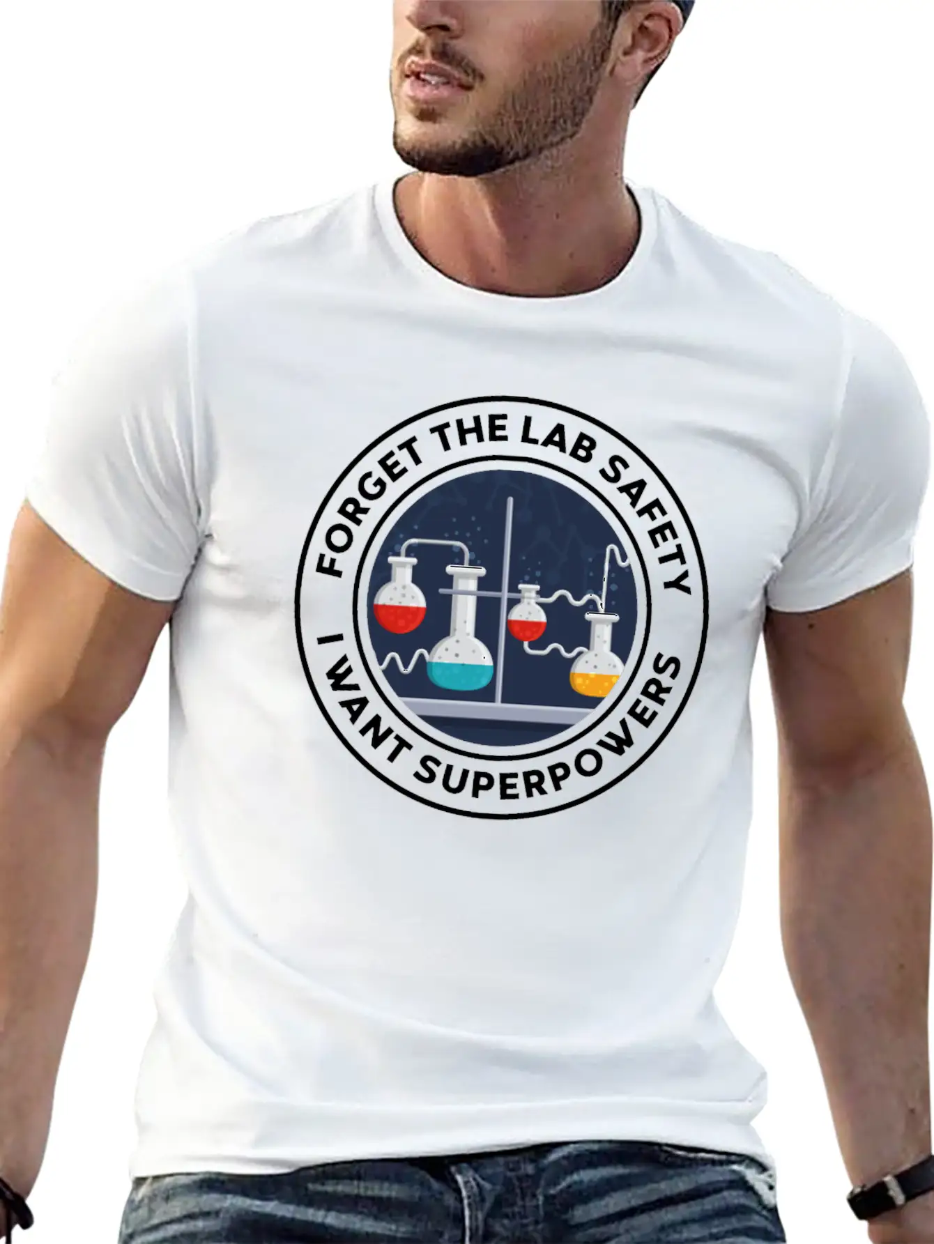 Forget The Lab Safety I Want Superpowers Soft Cotton Short Sleeve Tee ¨C Unisex Wardrobe Staple