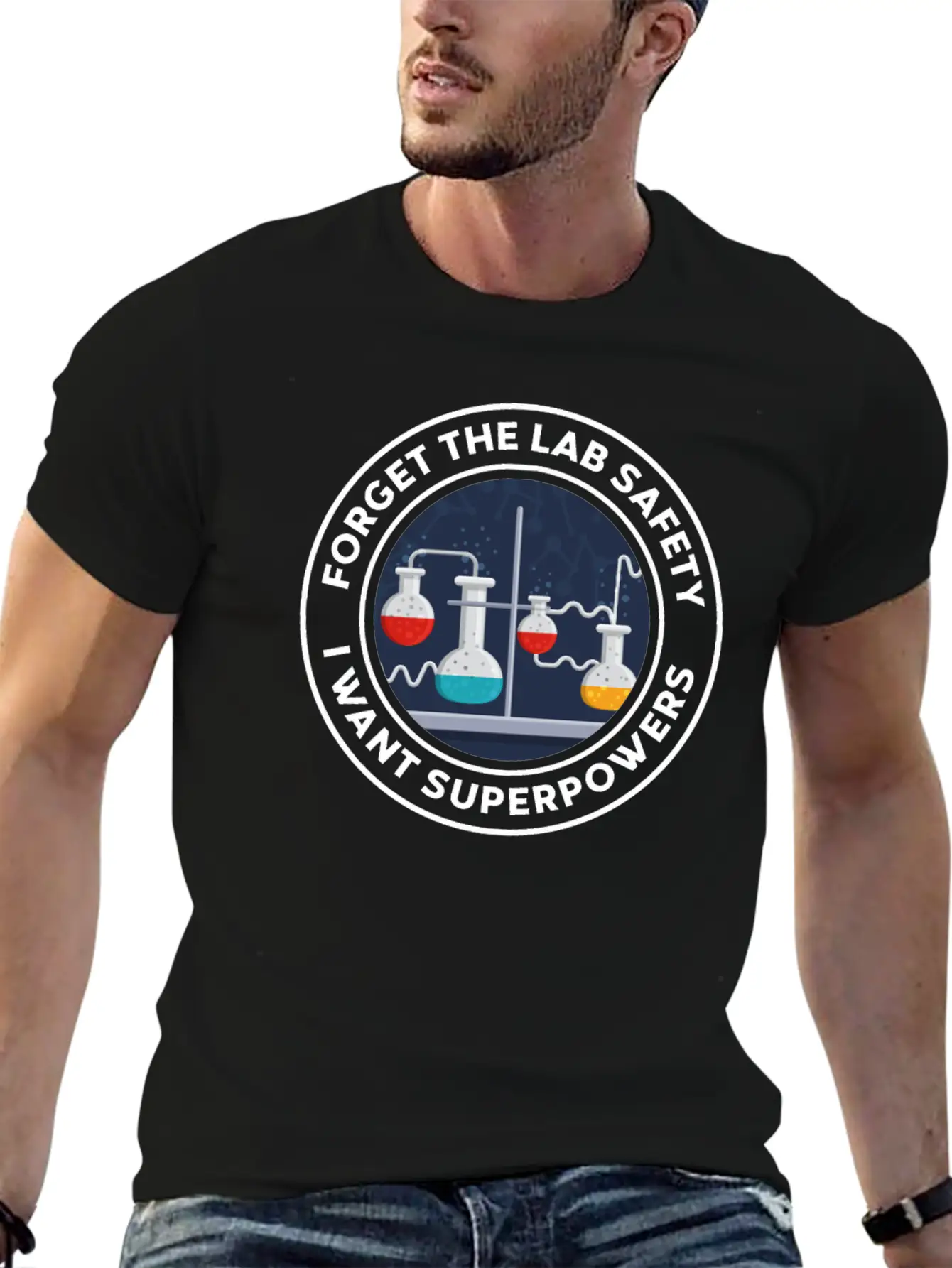 Forget The Lab Safety I Want Superpowers Soft Cotton Short Sleeve Tee ¨C Unisex Wardrobe Staple