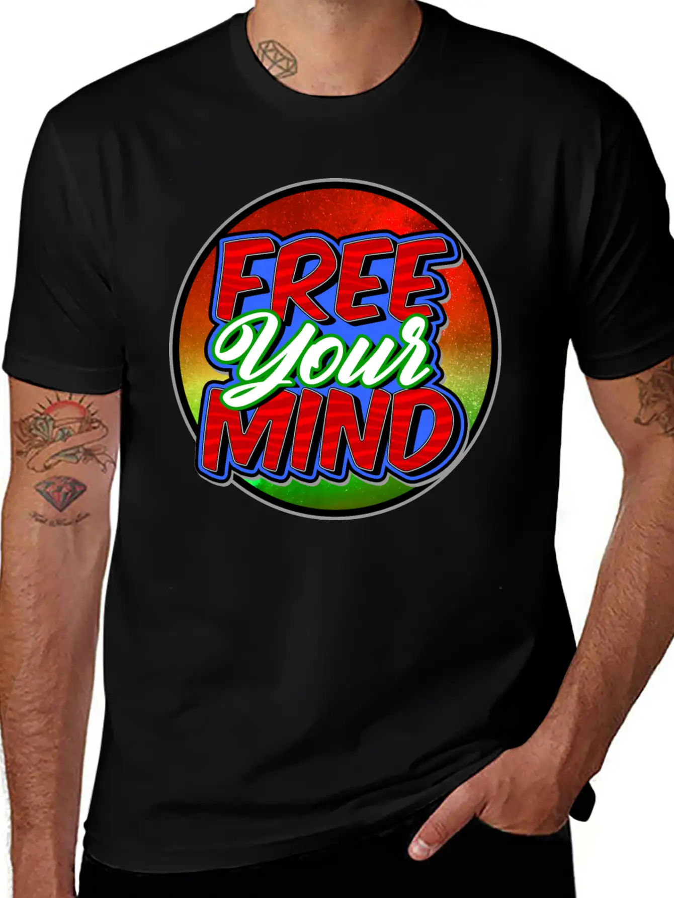 Free Your Mind Basic Graphic T-Shirt ¨C Daily Comfort In Soft Cotton