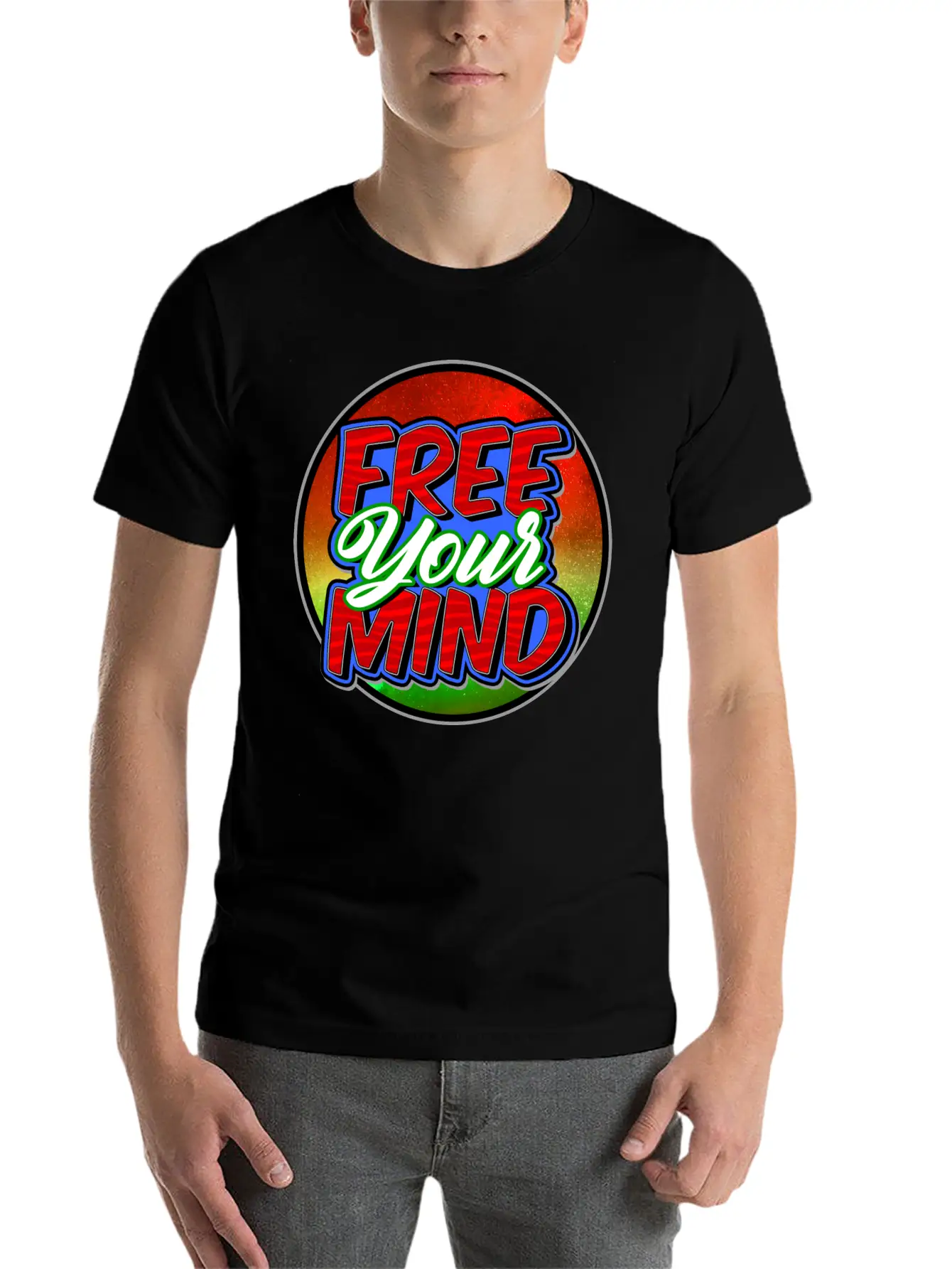 Free Your Mind Basic Graphic T-Shirt ¨C Daily Comfort In Soft Cotton