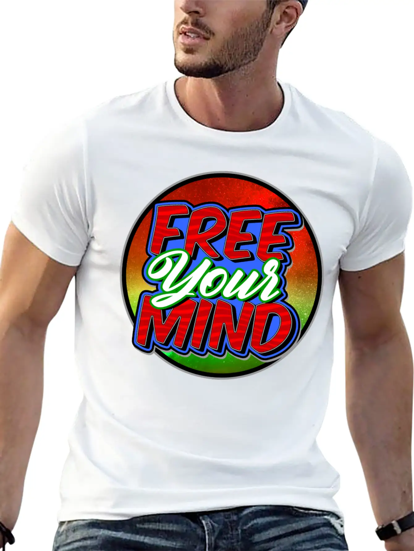 Free Your Mind Basic Graphic T-Shirt ¨C Daily Comfort In Soft Cotton