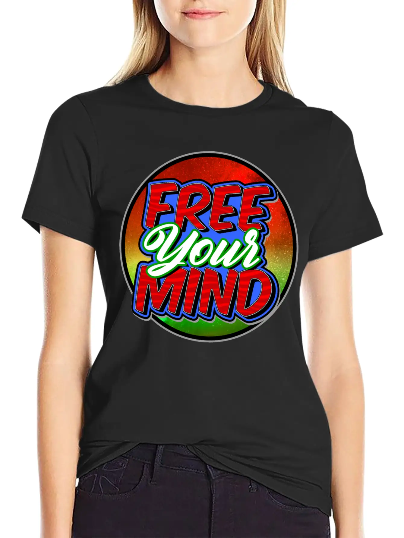Free Your Mind Basic Graphic T-Shirt ¨C Daily Comfort In Soft Cotton
