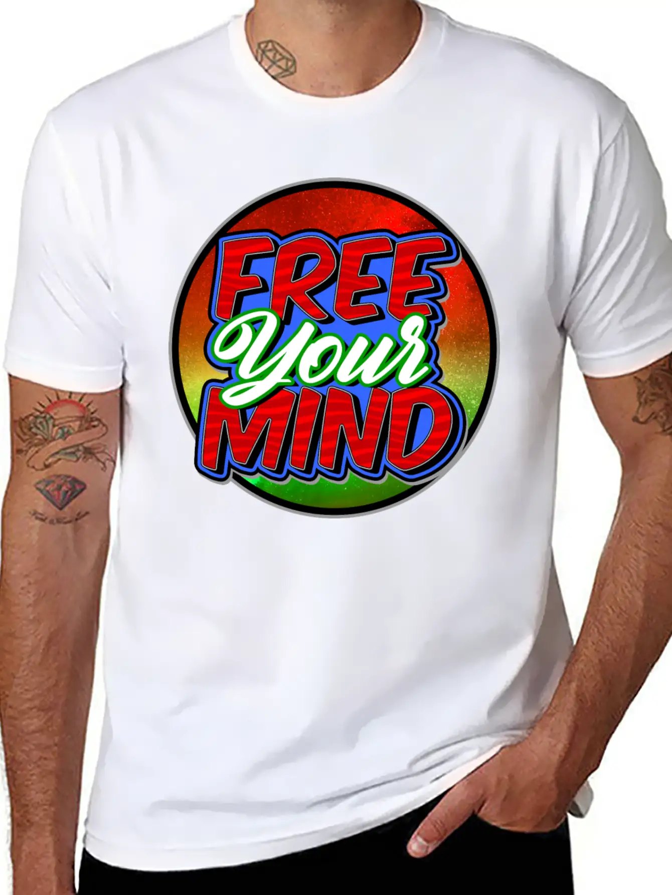 Free Your Mind Basic Graphic T-Shirt ¨C Daily Comfort In Soft Cotton
