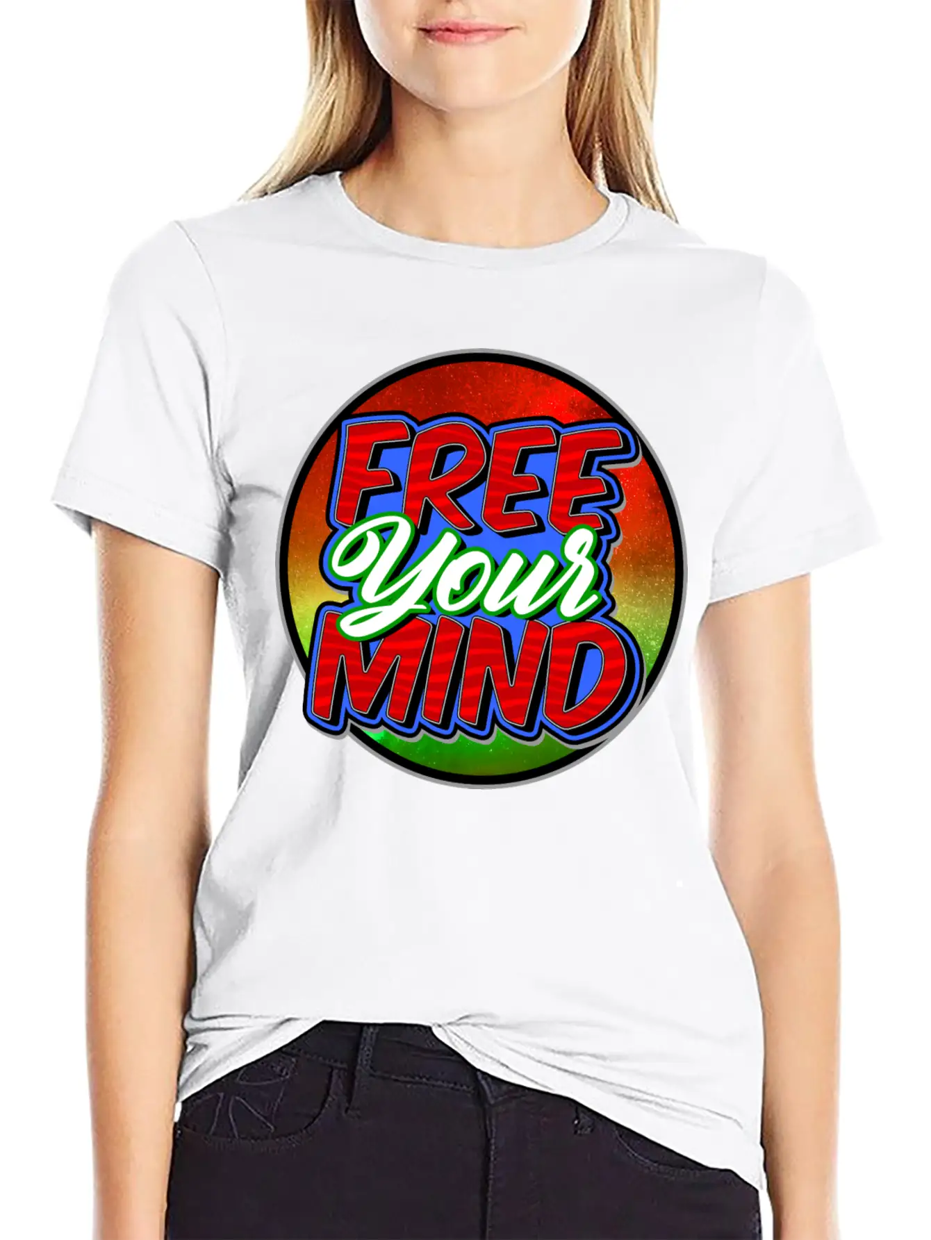 Free Your Mind Basic Graphic T-Shirt ¨C Daily Comfort In Soft Cotton