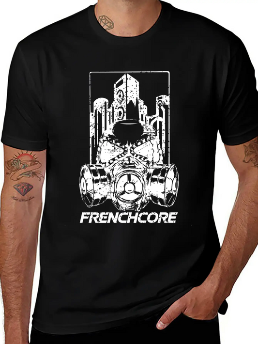 Frenchcore (white) Basic Graphic T-Shirt ¨C Daily Comfort In Soft Cotton