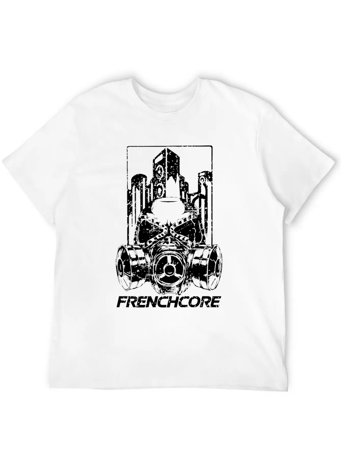 Frenchcore (white) Basic Graphic T-Shirt ¨C Daily Comfort In Soft Cotton