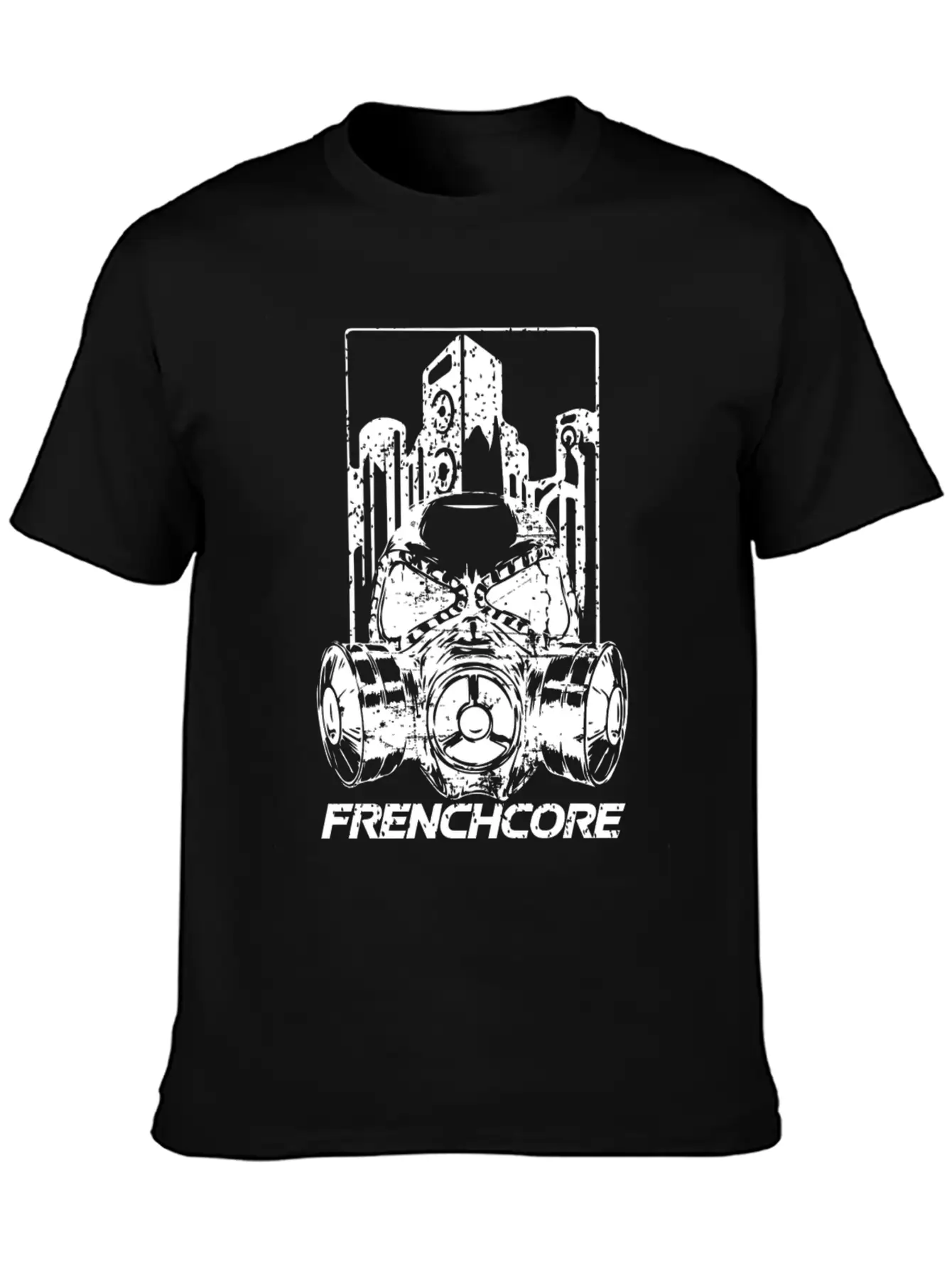 Frenchcore (white) Basic Graphic T-Shirt ¨C Daily Comfort In Soft Cotton