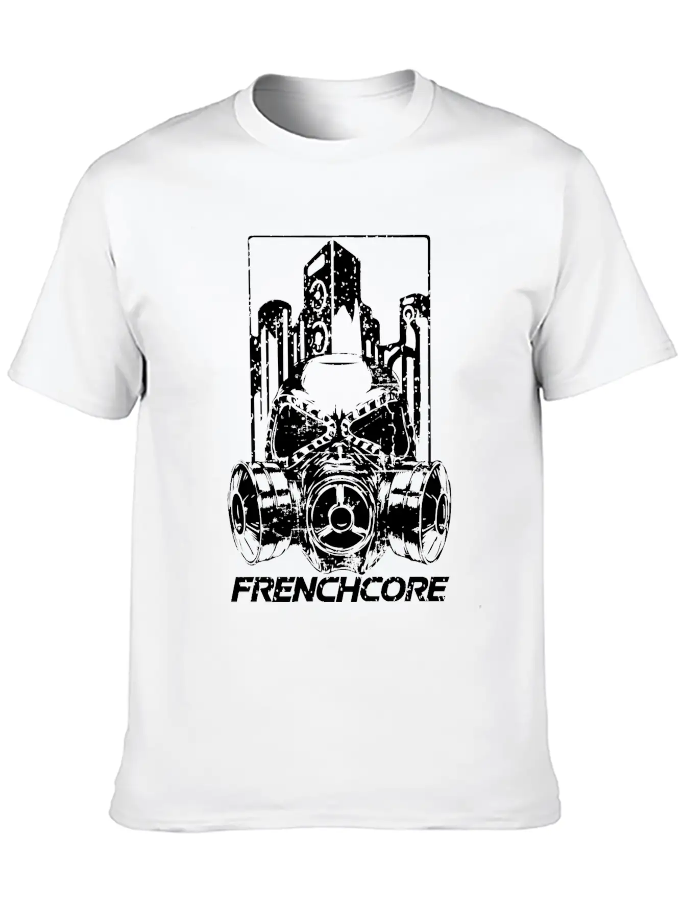 Frenchcore (white) Basic Graphic T-Shirt ¨C Daily Comfort In Soft Cotton