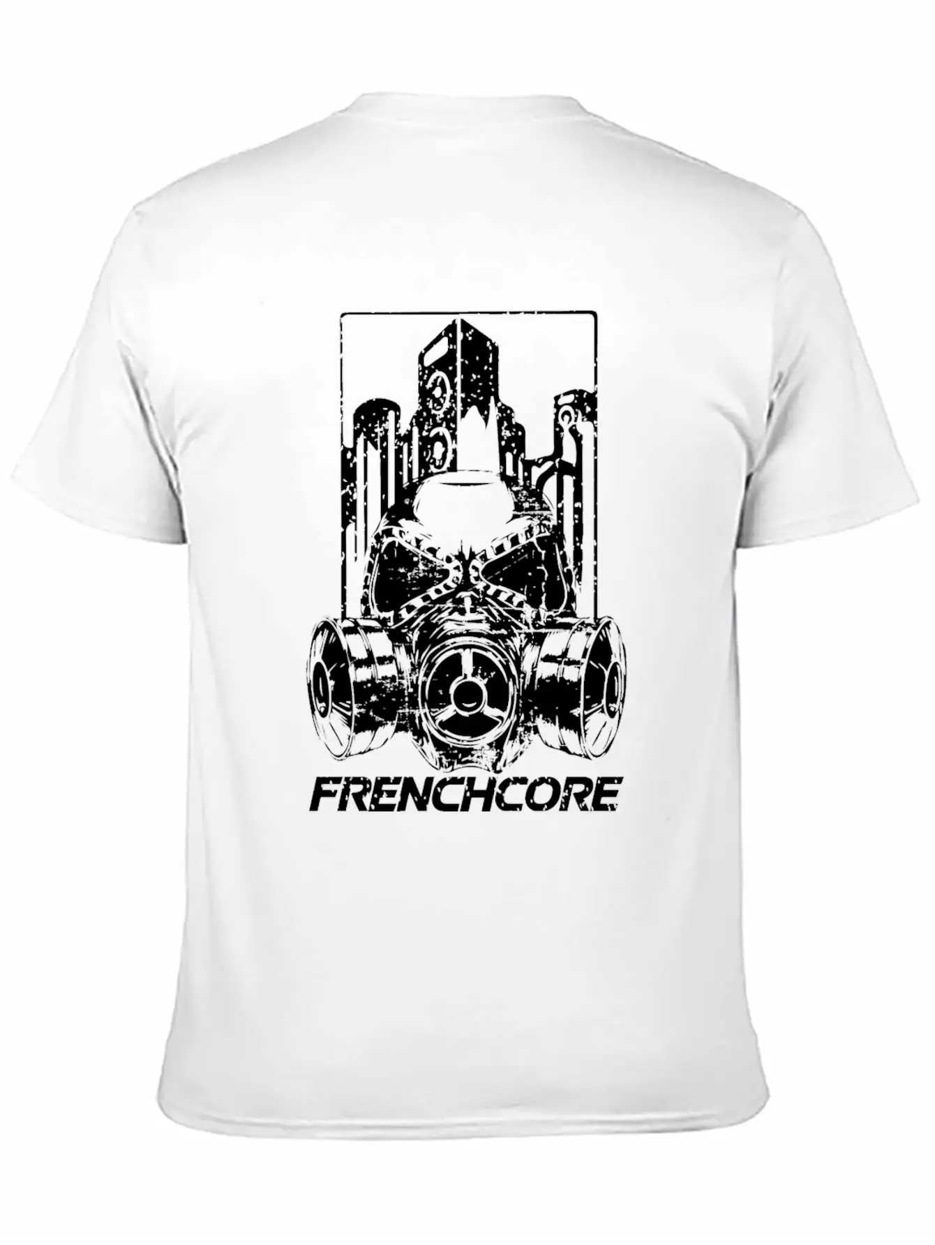 Frenchcore (white) Basic Graphic T-Shirt ¨C Daily Comfort In Soft Cotton